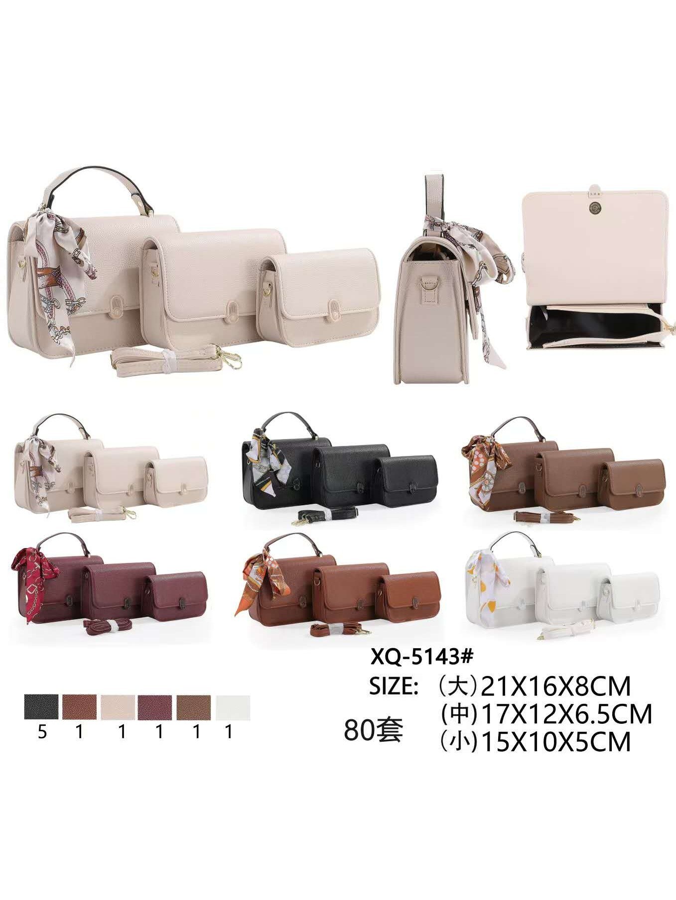 KIT3 Bolsa Pequena Transversal Oscar Bolsas Modas