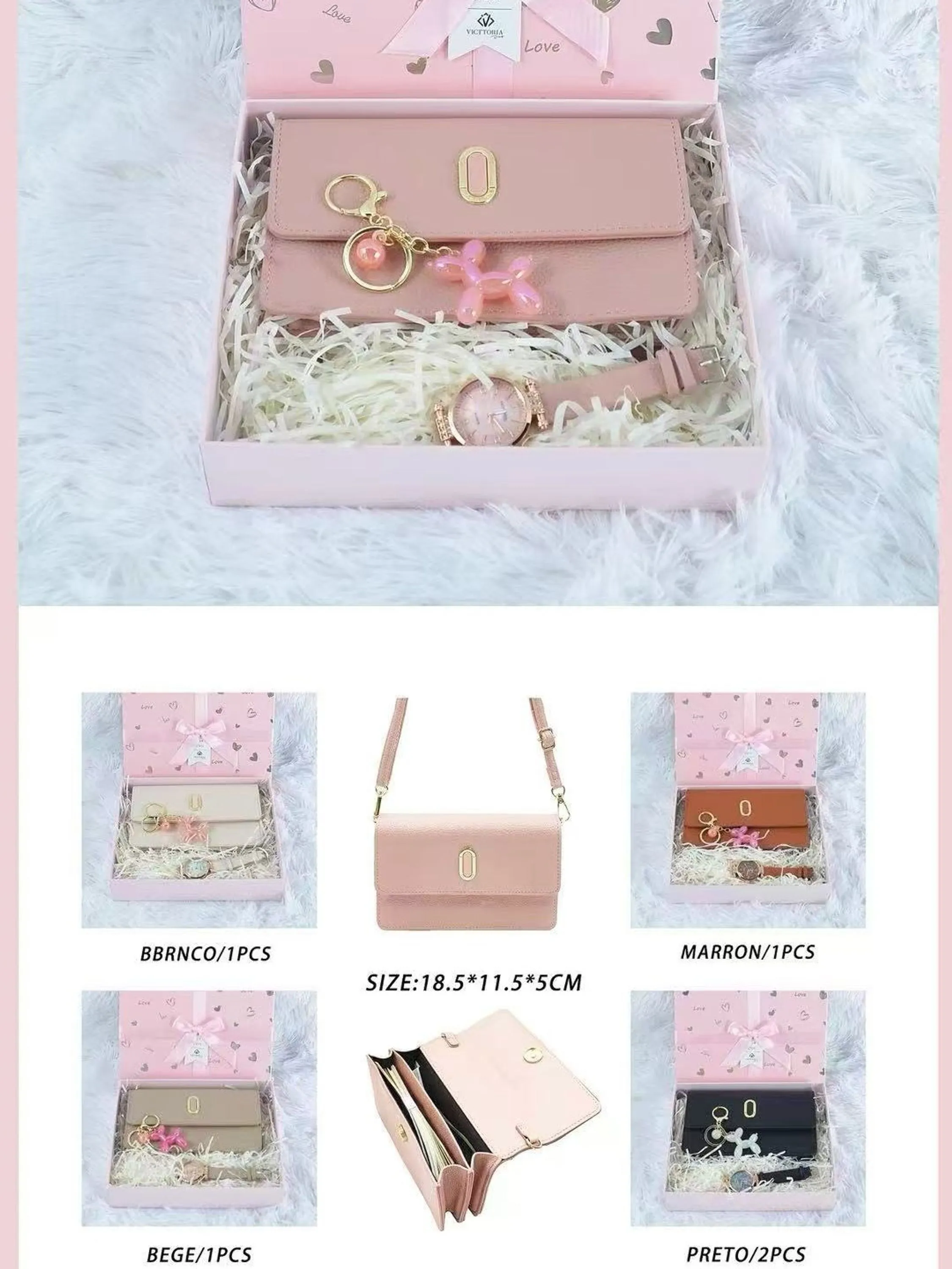 KIT Caixa de presente Oscar Bolsas Modas