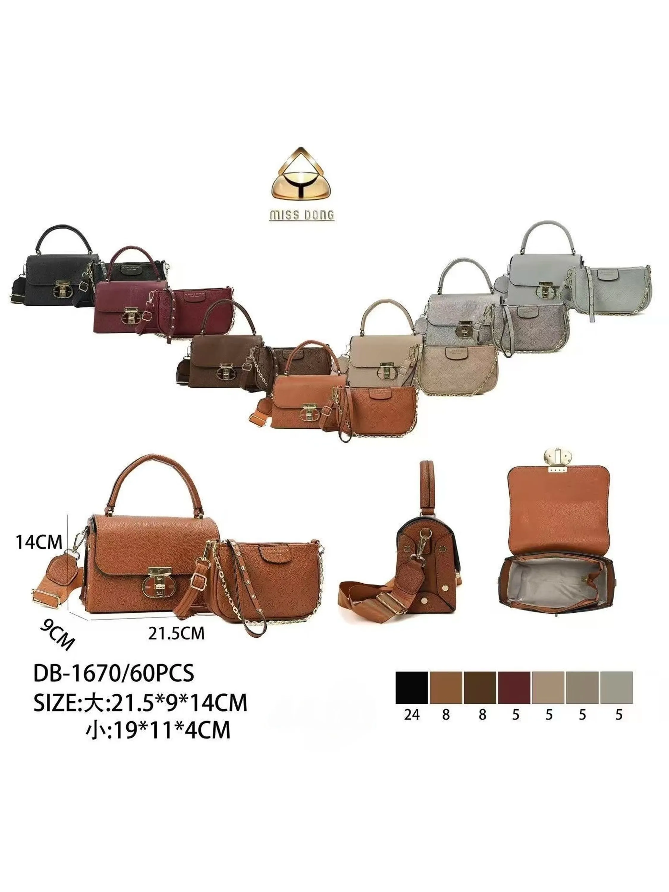 KIT2 Bolsa pequena Transversal  Femininas  Oscar Bolsa