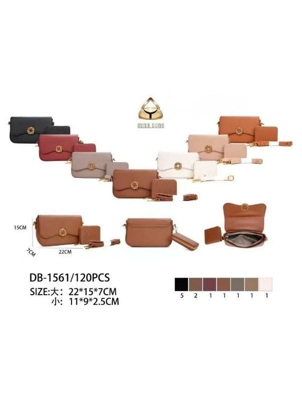 KIT3 Bolsa Pequena Transversal Oscar Bolsas Modas