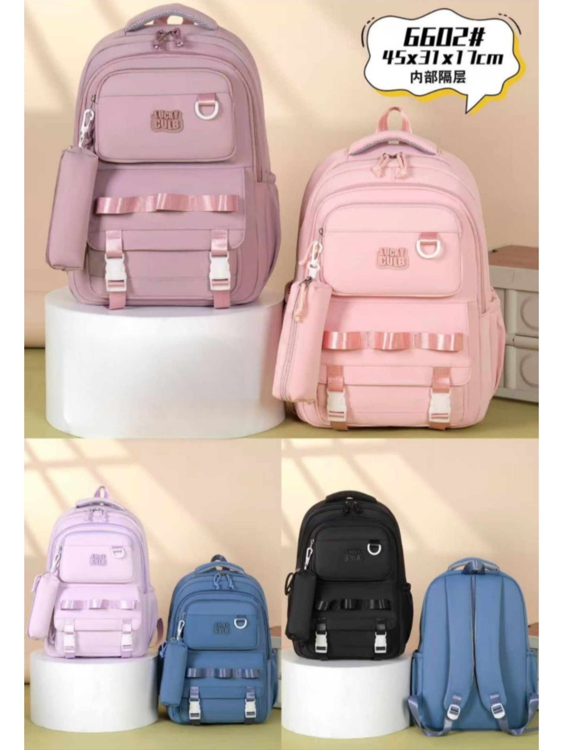 Mochila Escola impermeável  grande Oscar Bolsas Modas