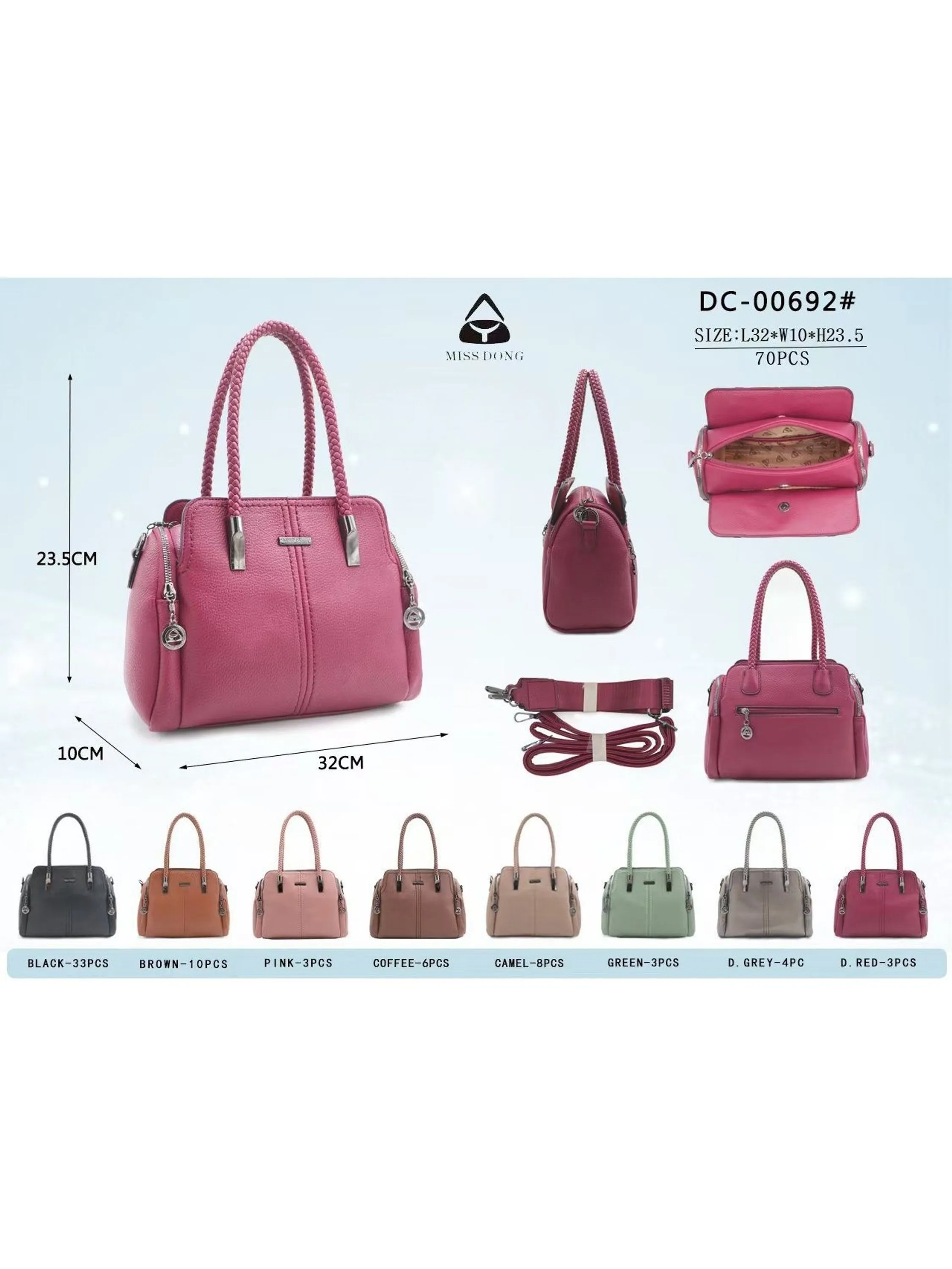 Bolsa meidia Transversal Femininas Oscar Bolsas Modas