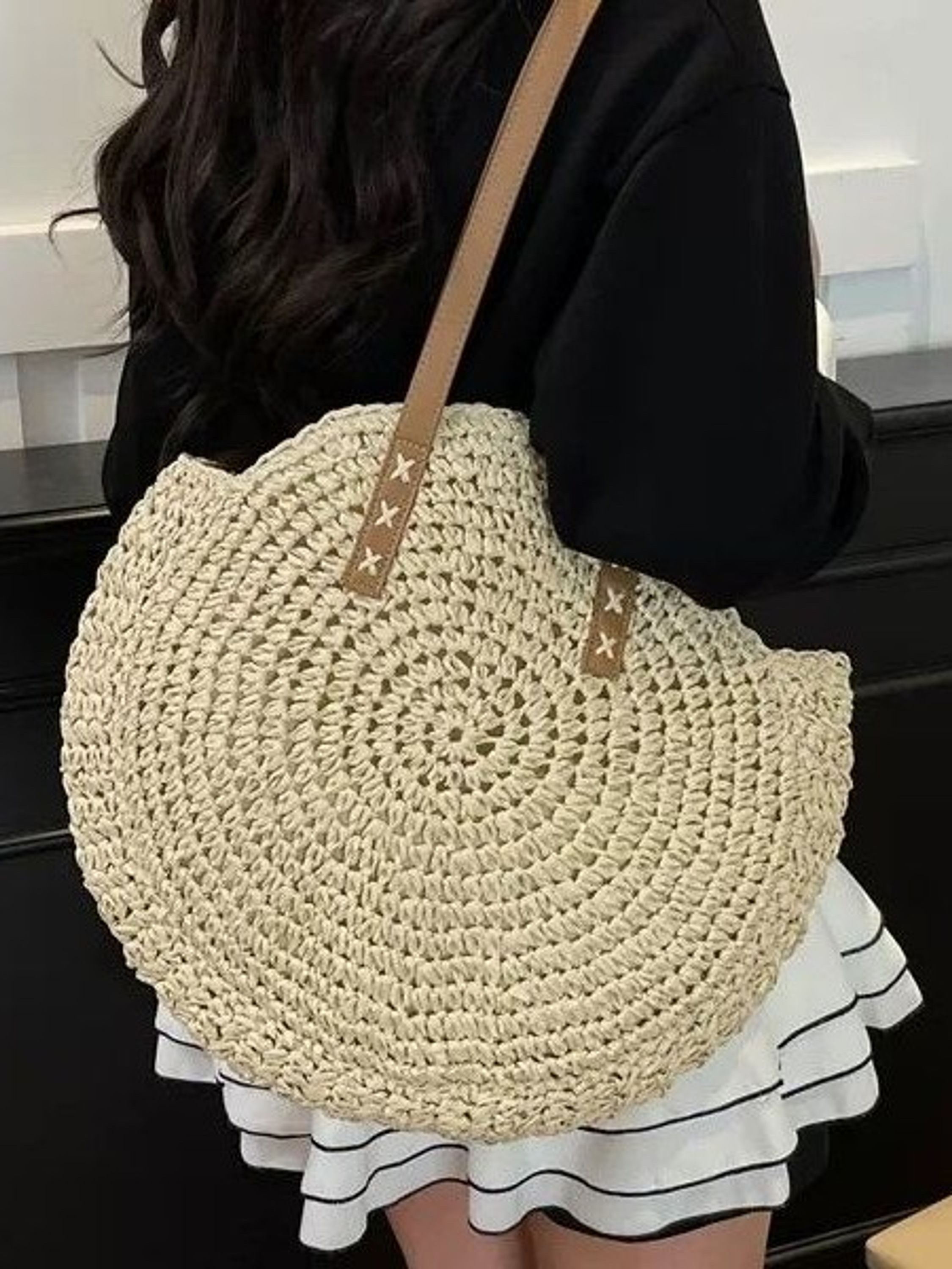 Bolsa palha praia Femininas Oscar Bolsas Modas