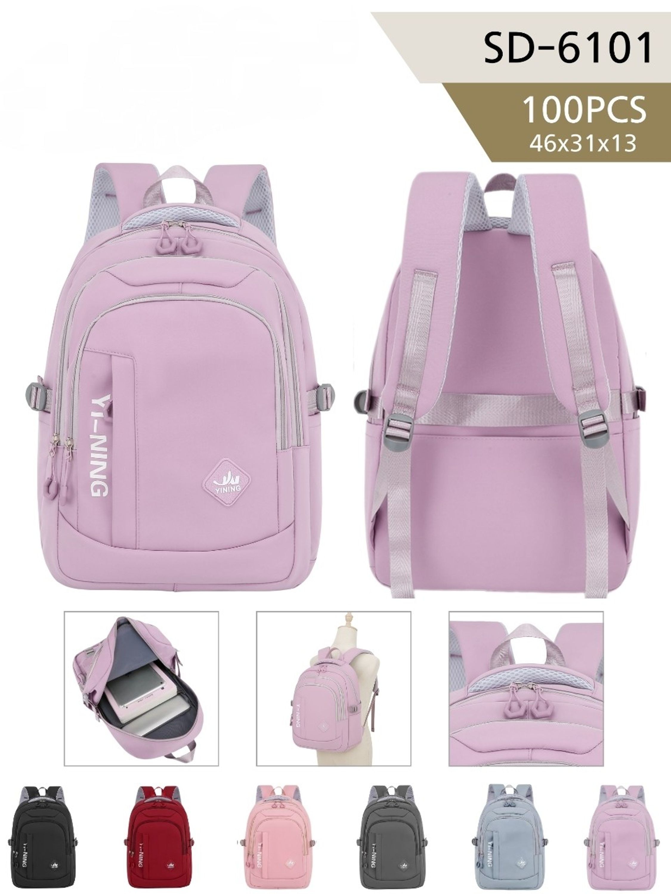 Mochila grande tecido Feminina Oscar Bolsas Modas