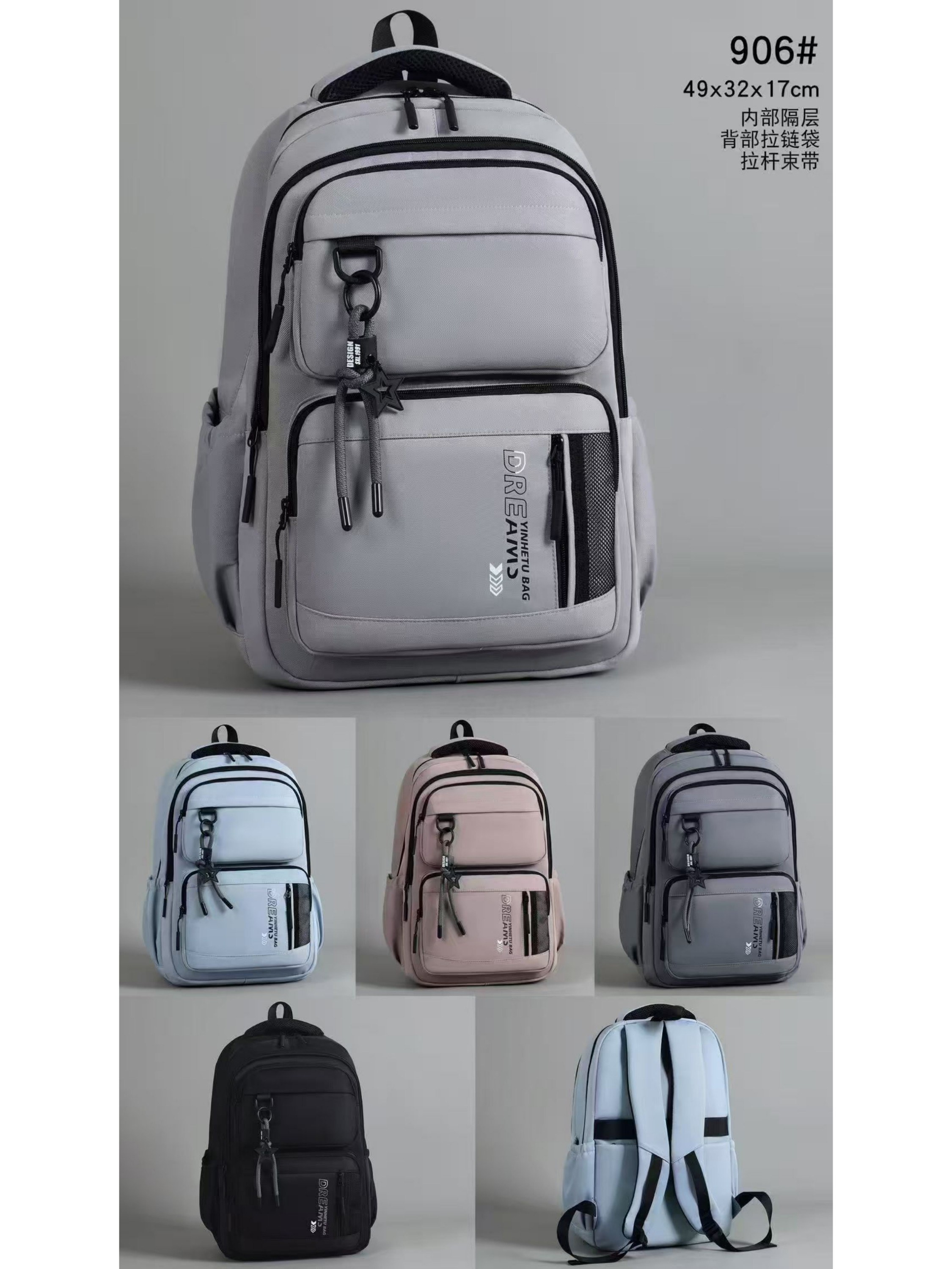 Mochila Grande Tecido impermeável Oscar Bolsas Modas