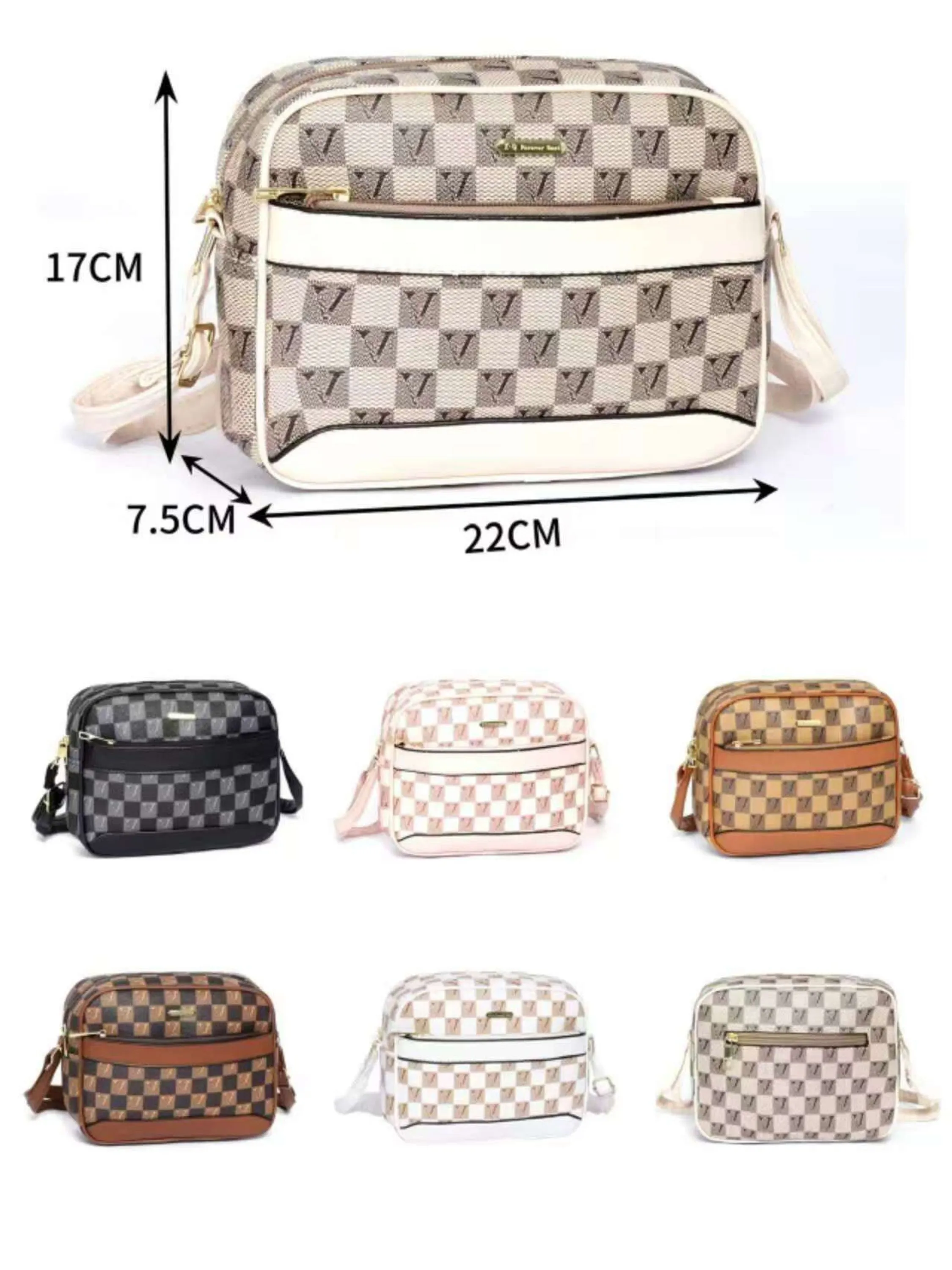Bolsa KIT5 cores pequena Transversal  Femininas  Oscar Bolsa