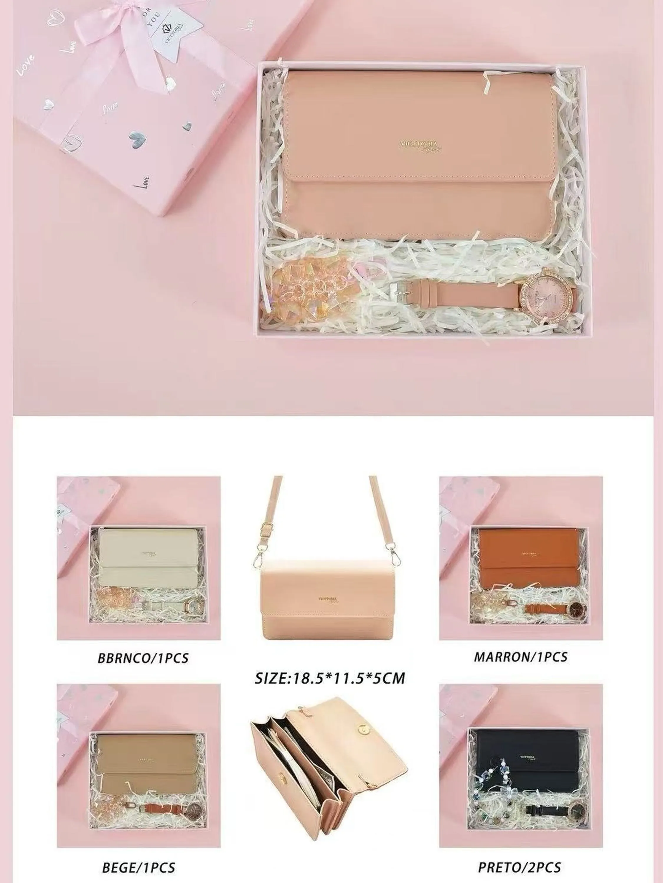 KIT Caixa de presente Oscar Bolsas Modas