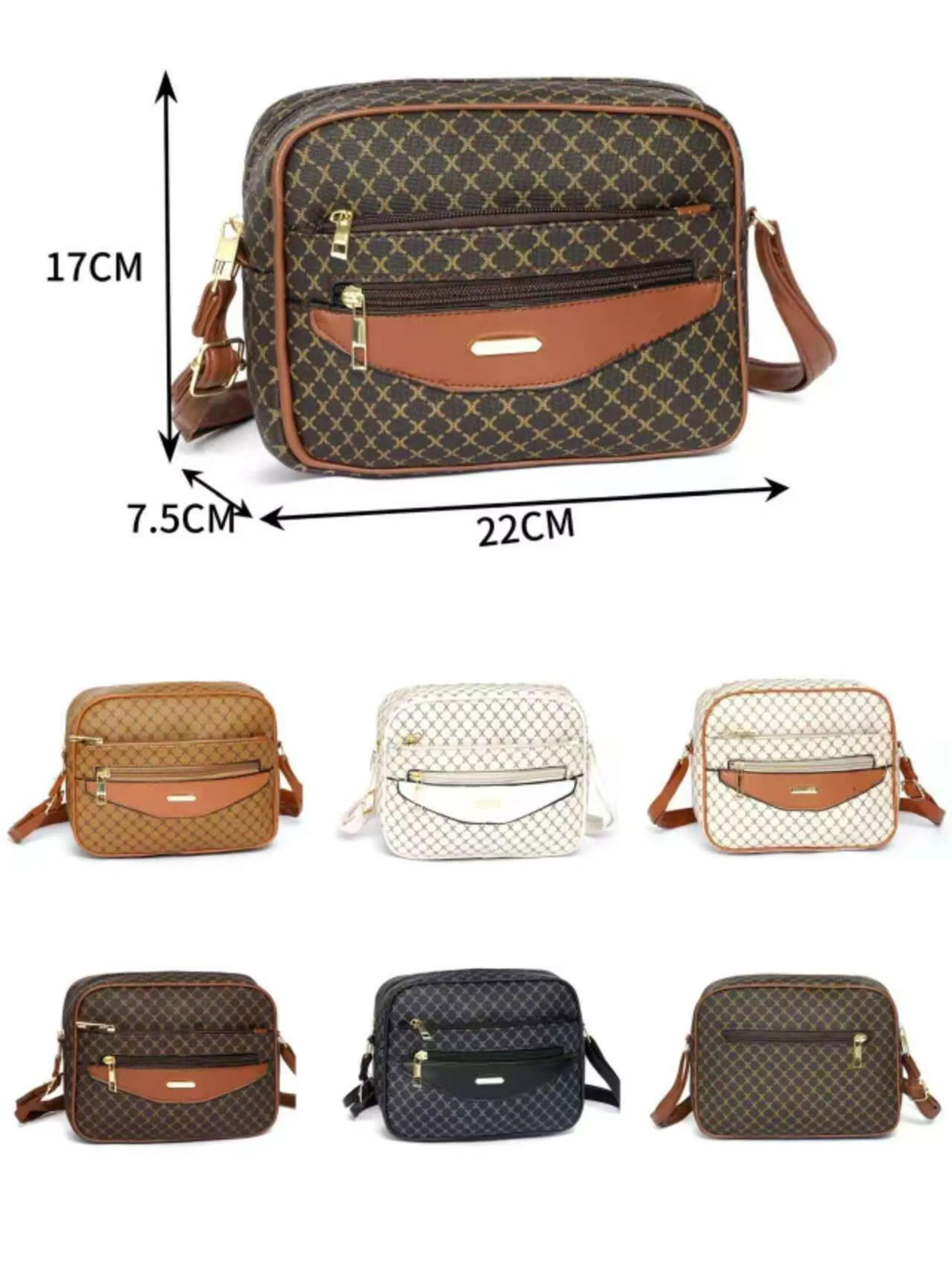 Bolsa KIT5 cores pequena Transversal  Femininas  Oscar Bolsa