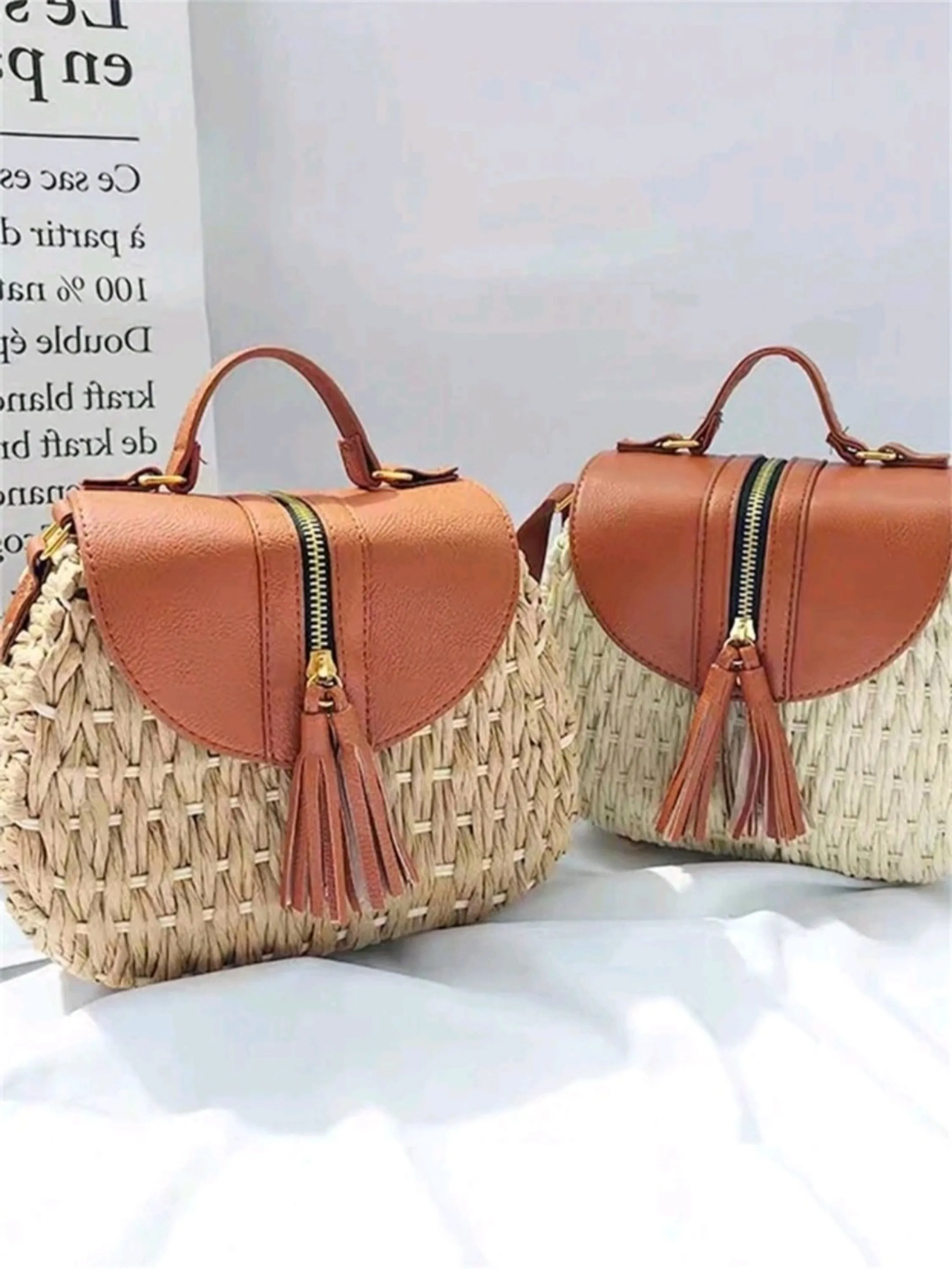 Bolsa PalhaTransversal  Femininas Oscar Bolsas Modas