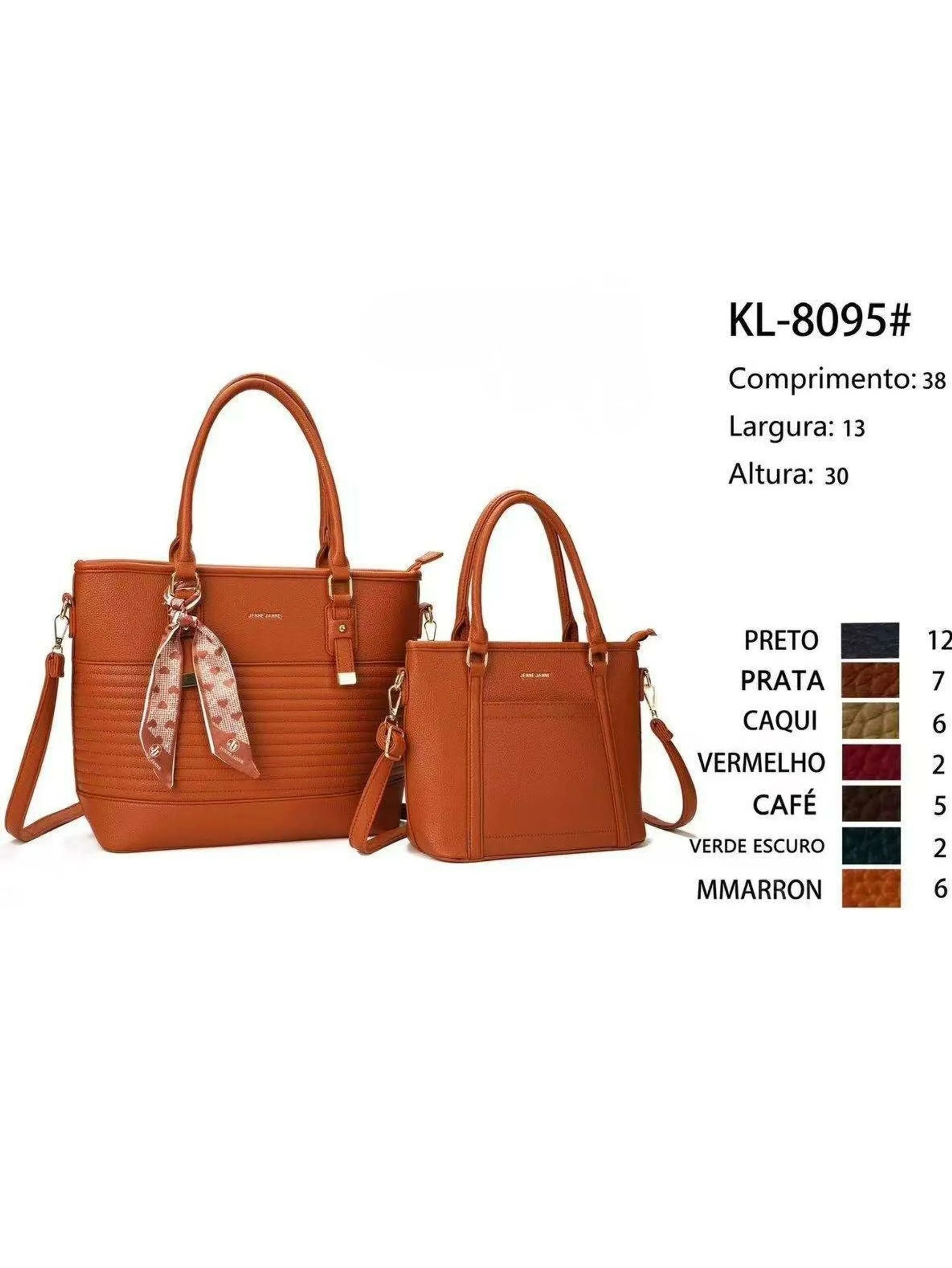 Bolsa KIT2 grande com pequena  Femininas Oscar Bolsas Modas