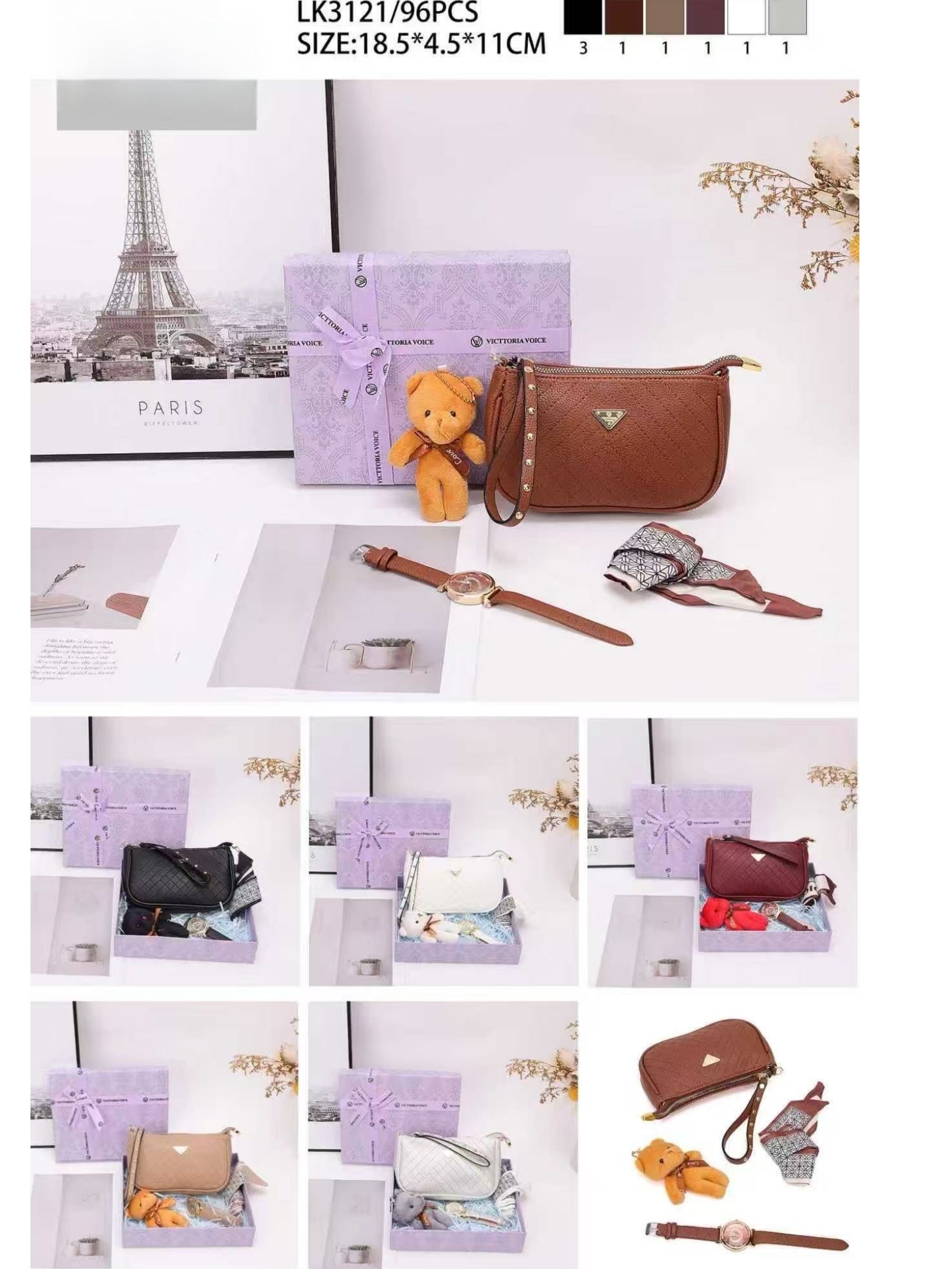 KIT Caixa de presente Oscar Bolsas Modas