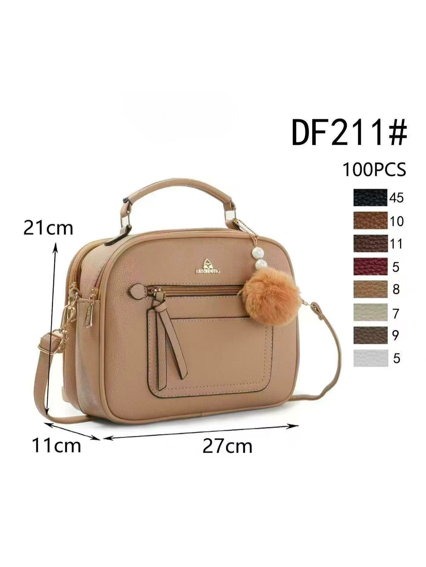 Bolsa Transversal com PomPomOscar Bolsas Modas