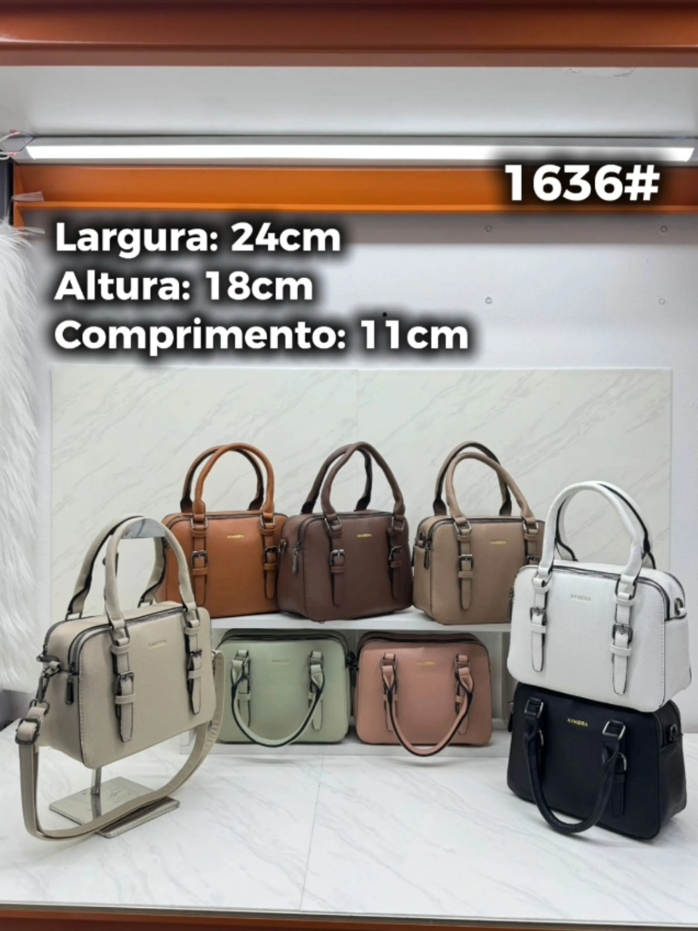 Bolsa bau feminina transversal casual 1636#