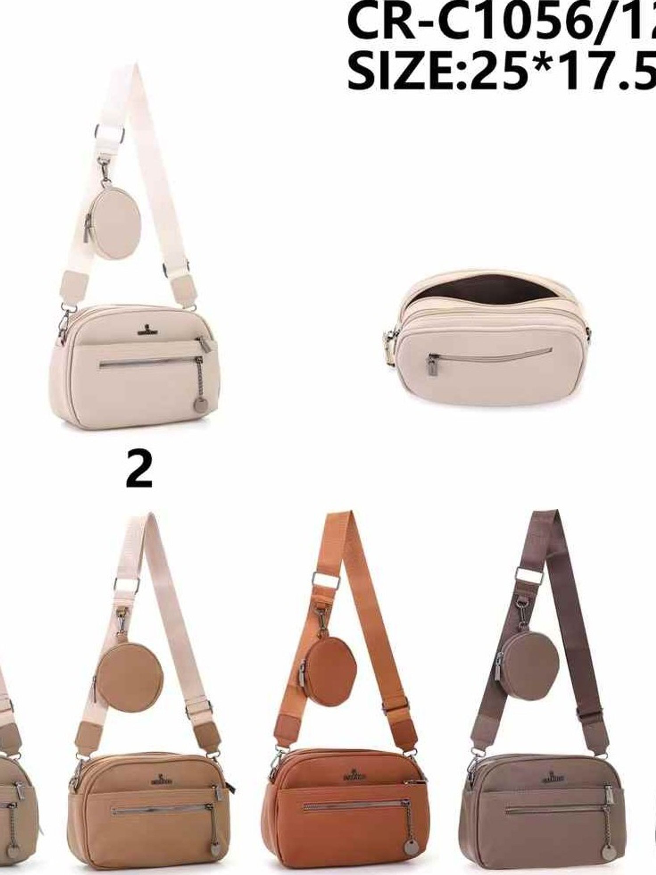 Bolsa casual trabalho Feminina com carteira C1056#