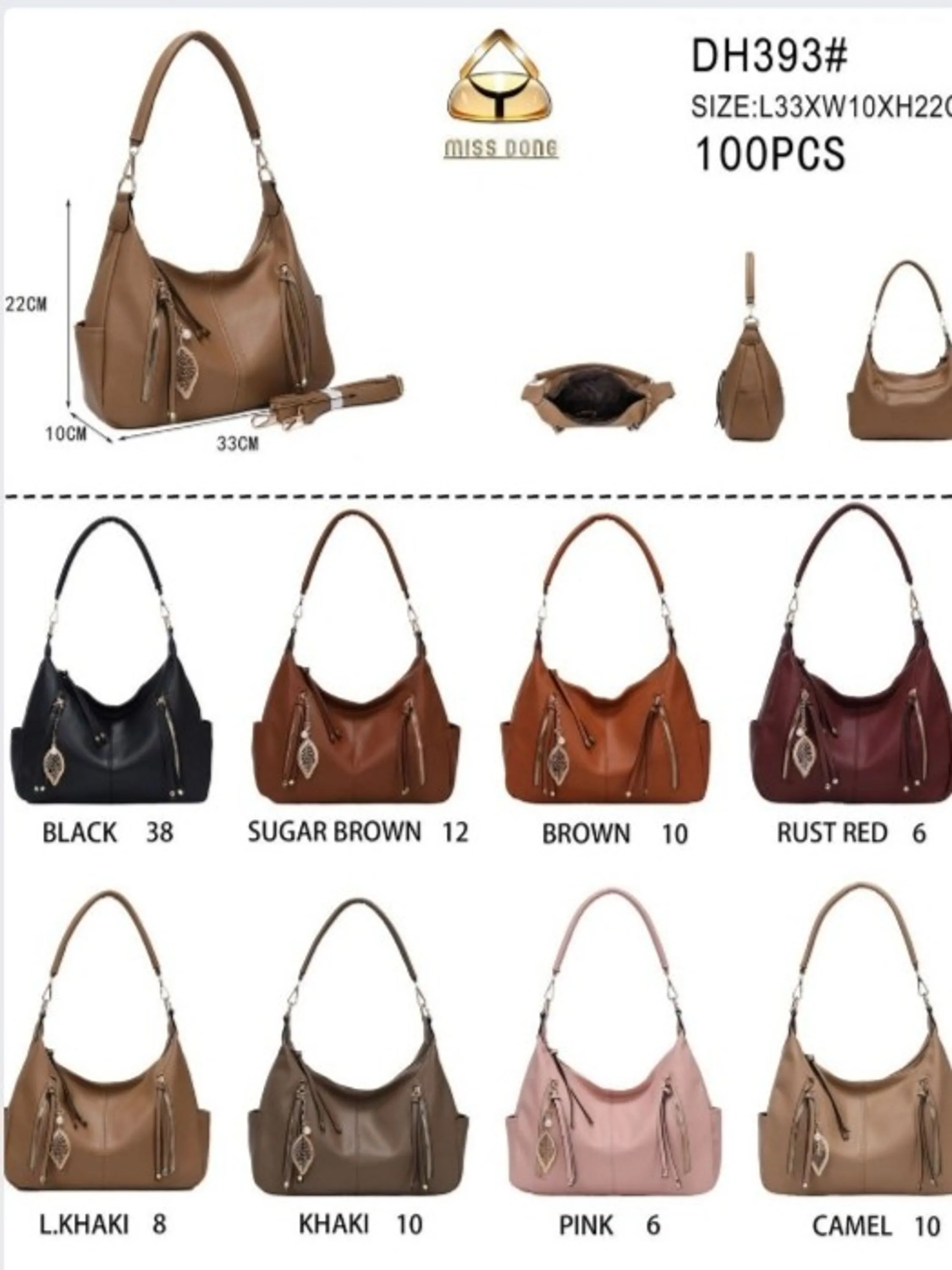 Bolsa feminina Transversal de couro elegante e casual 393#