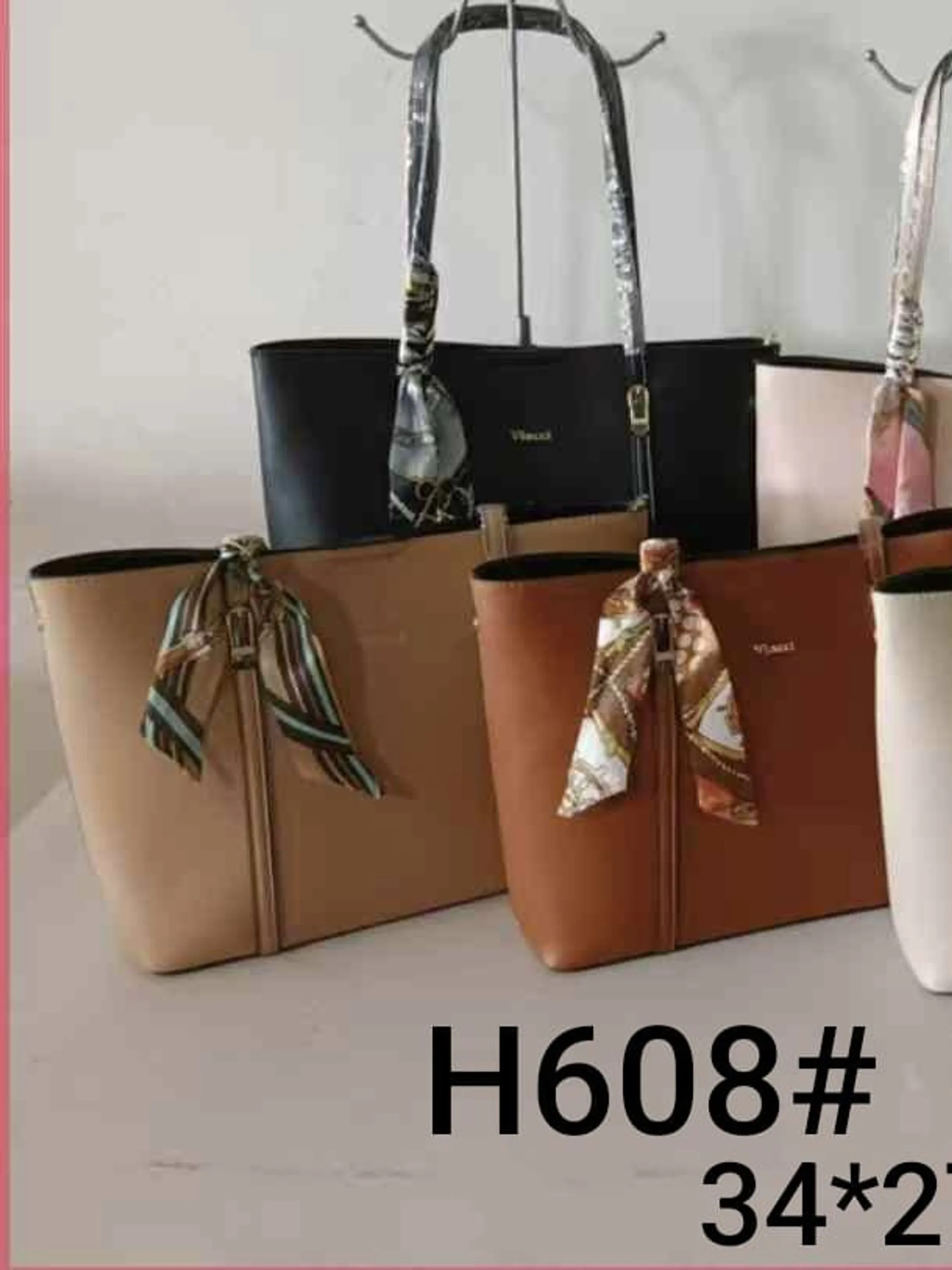 Bolsa Feminina Média Alça Dupla e laço 608#