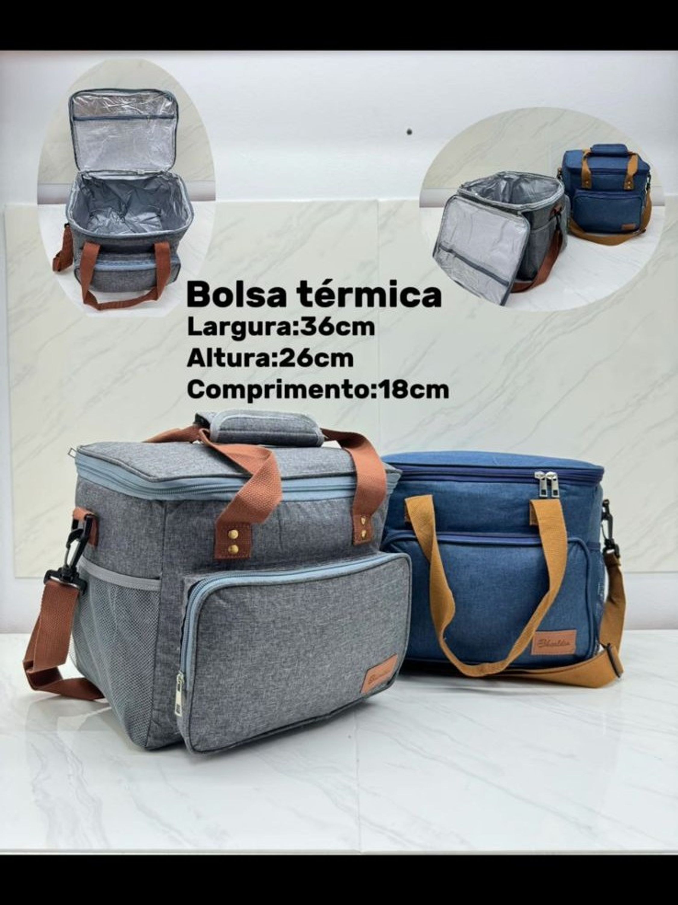 Bolsa Termica Praia Viagens e Passeio mão e transversal 6165