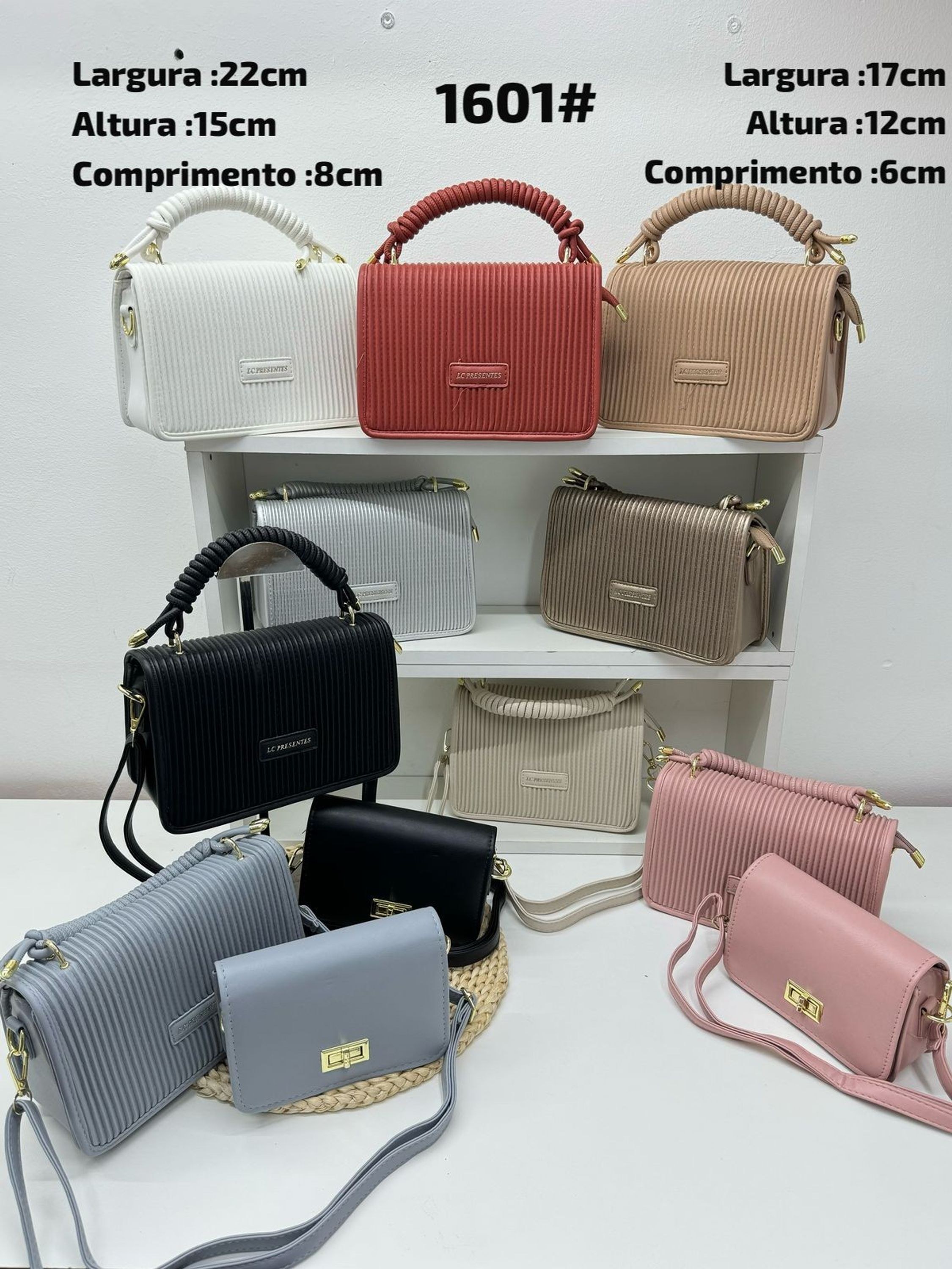 Kit Bolsa de mao-transversal festiva feminina 1601#