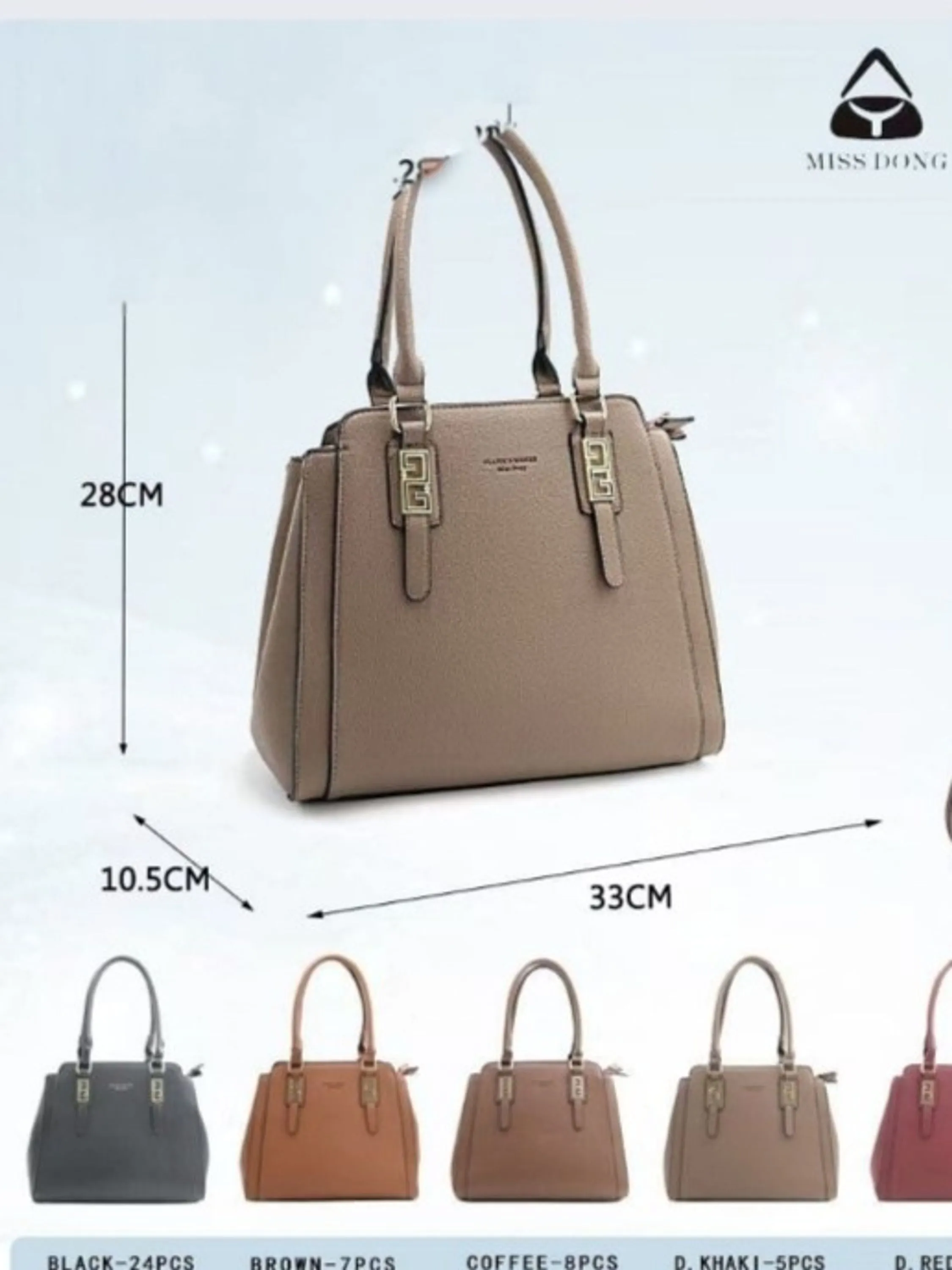 Bolsa feminina Clássica transversal Grande a Trabalho 798#