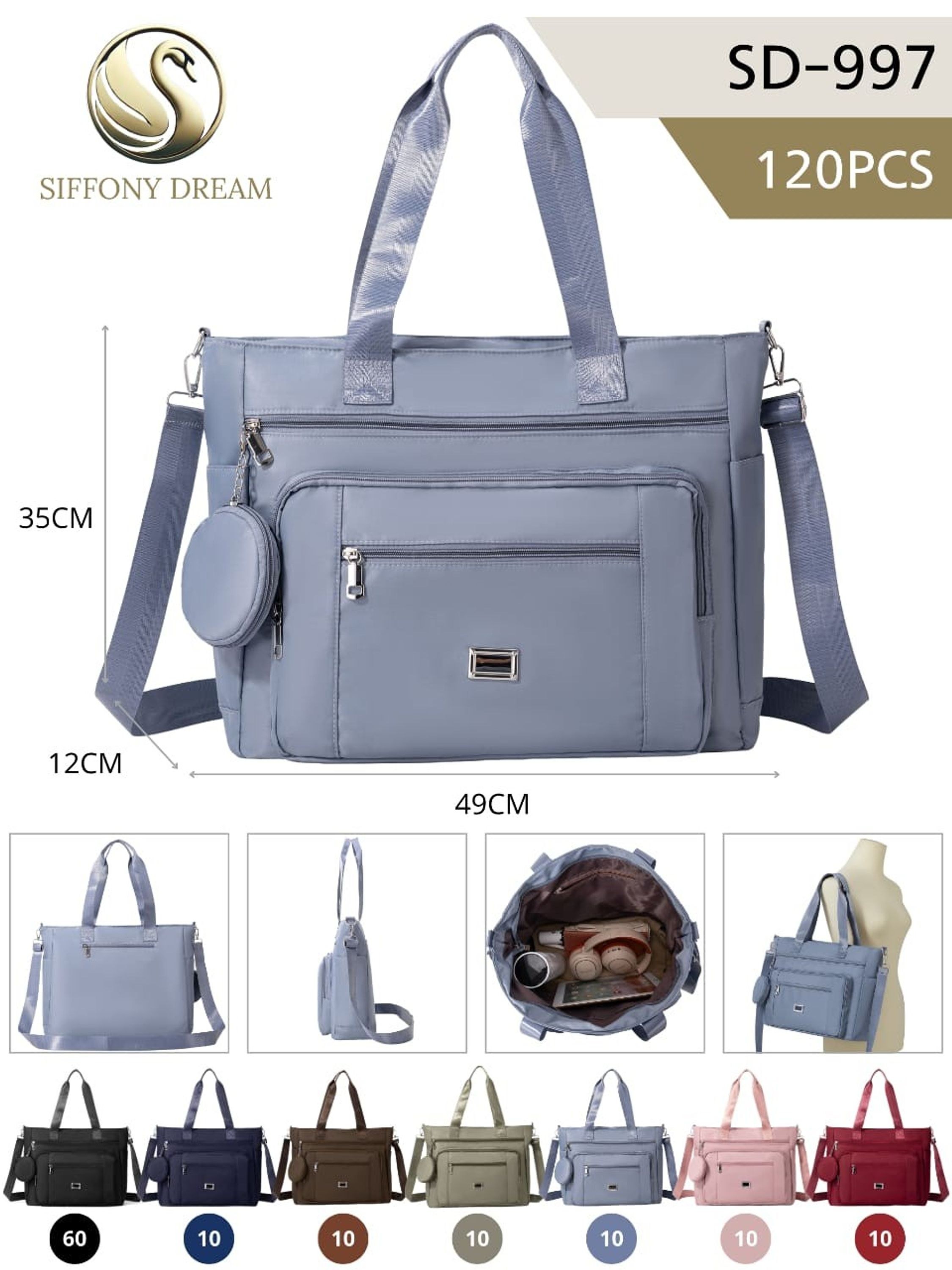 Bolsa feminina transversal e de mão SD-997