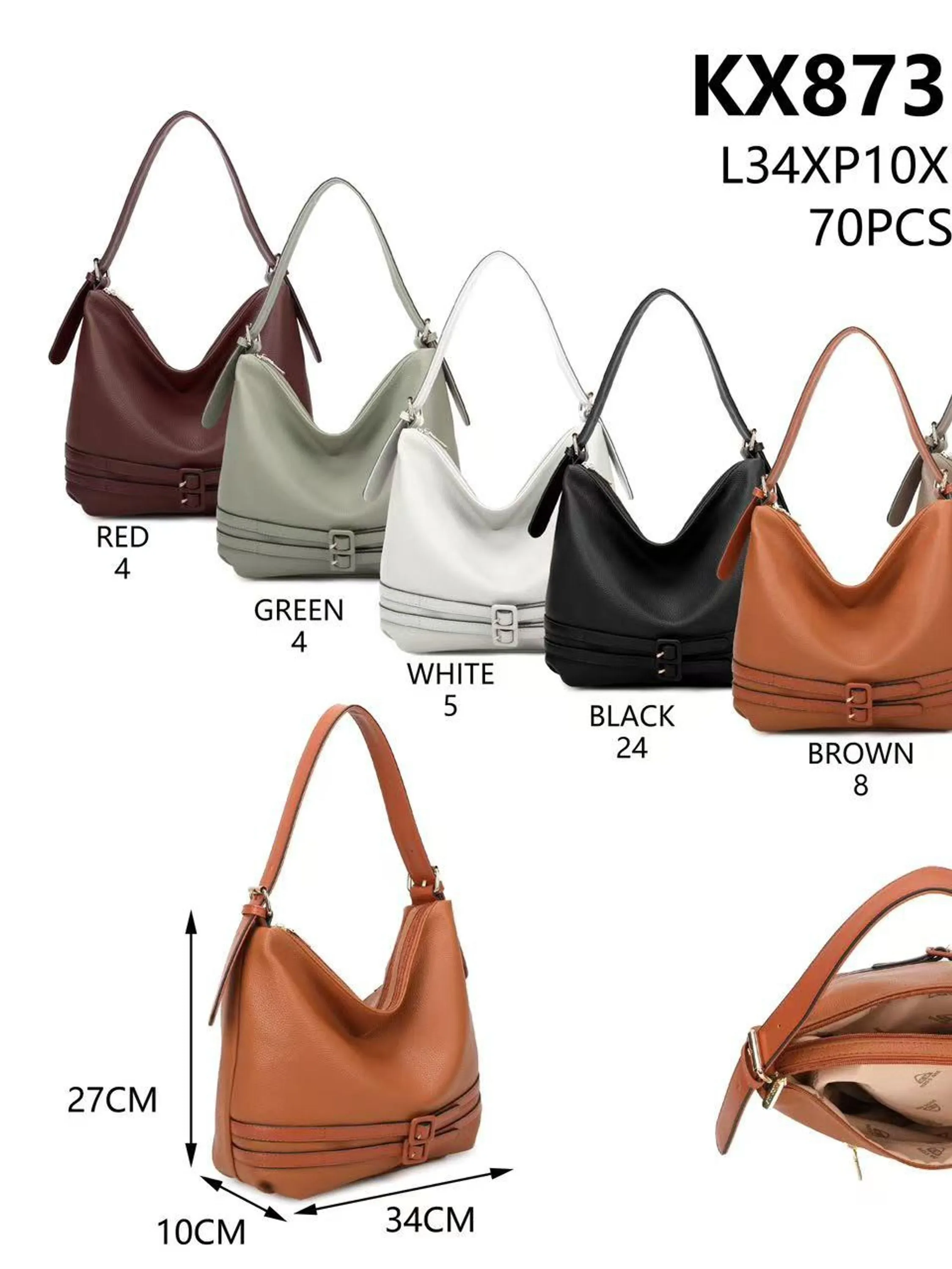 Bolsa feminina grande ajustável 8735-5