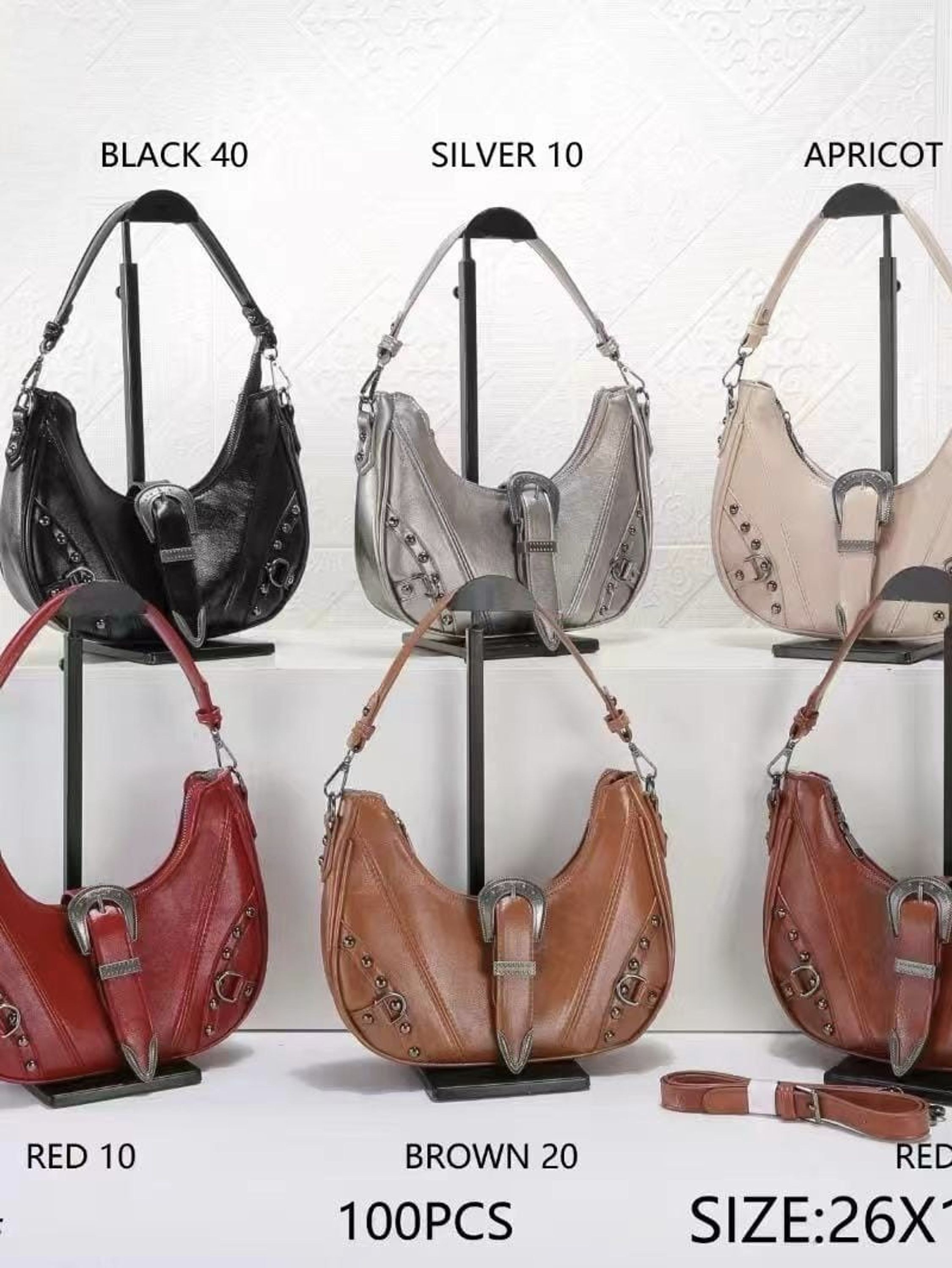 Bolsa de ombro feminina Moda Punk descolada 8602#