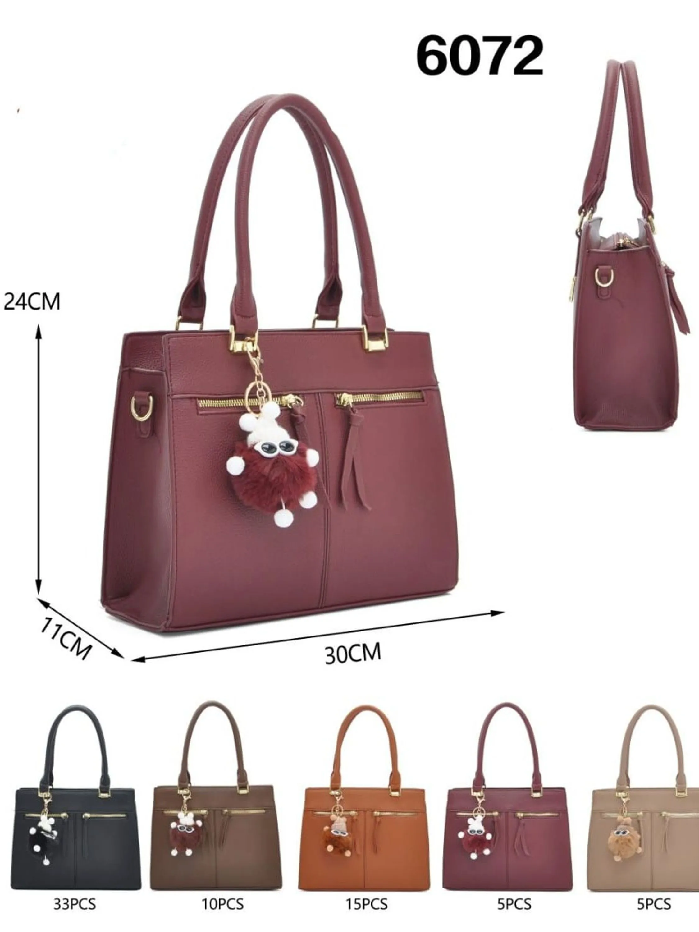 Bolsa Feminina Grande alça Dupla Ombro e Transversal 6072#
