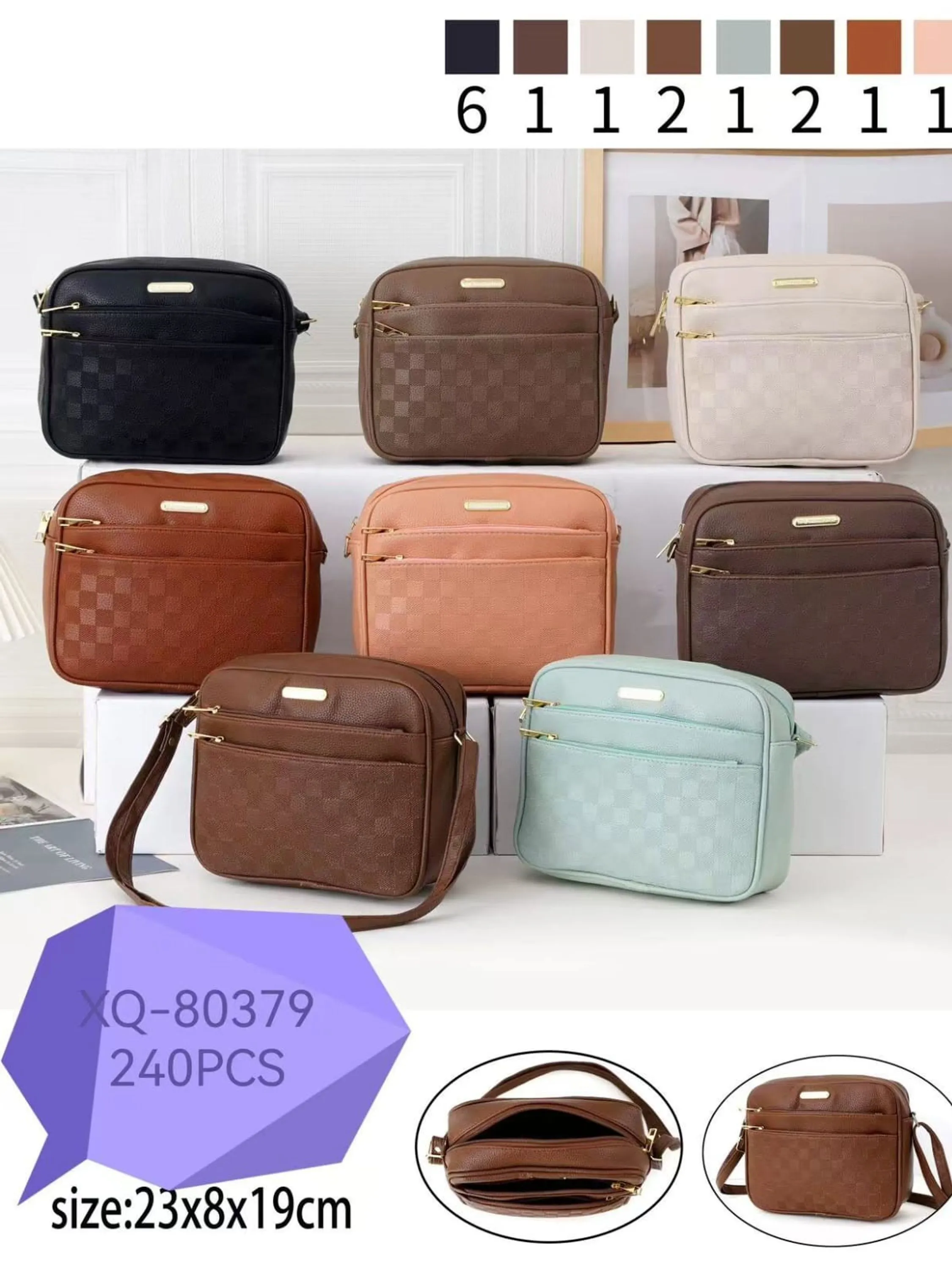 Bolsa transversal para mulheres uso casual necessário 80379#