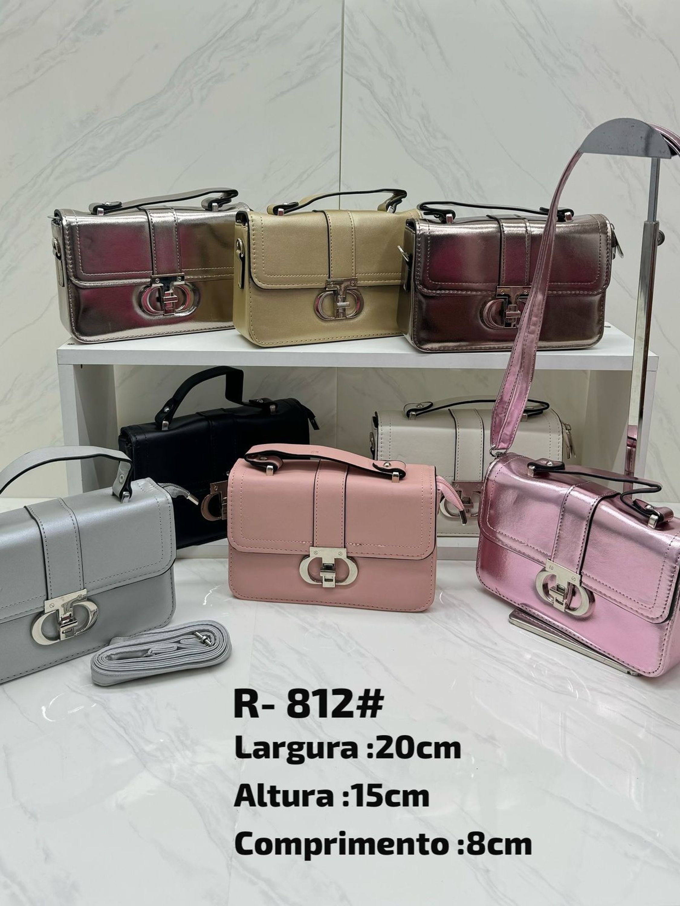 Bolsa de festa cores metalizadas 812#
