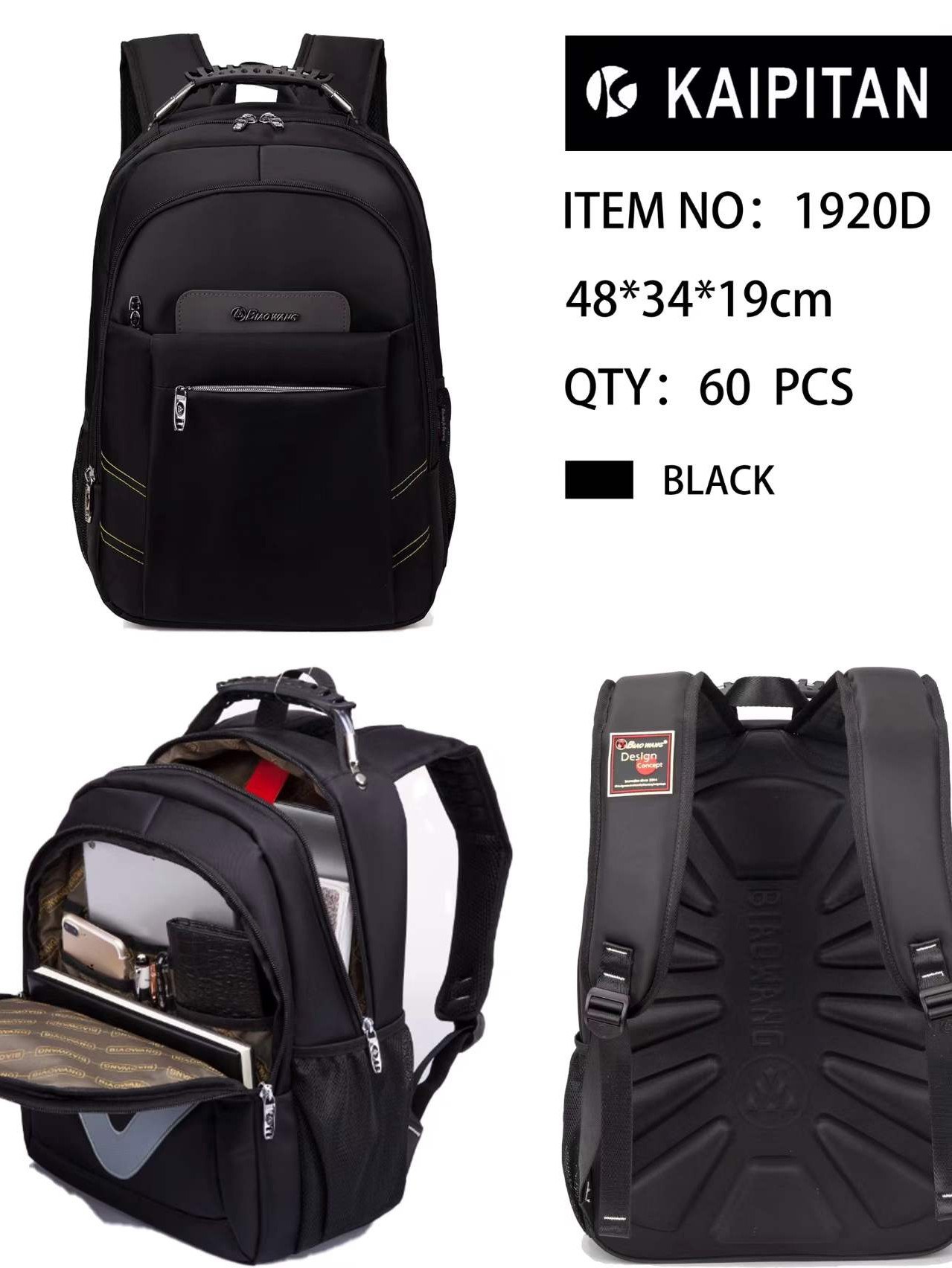 Mochila masculino feminino 1920D