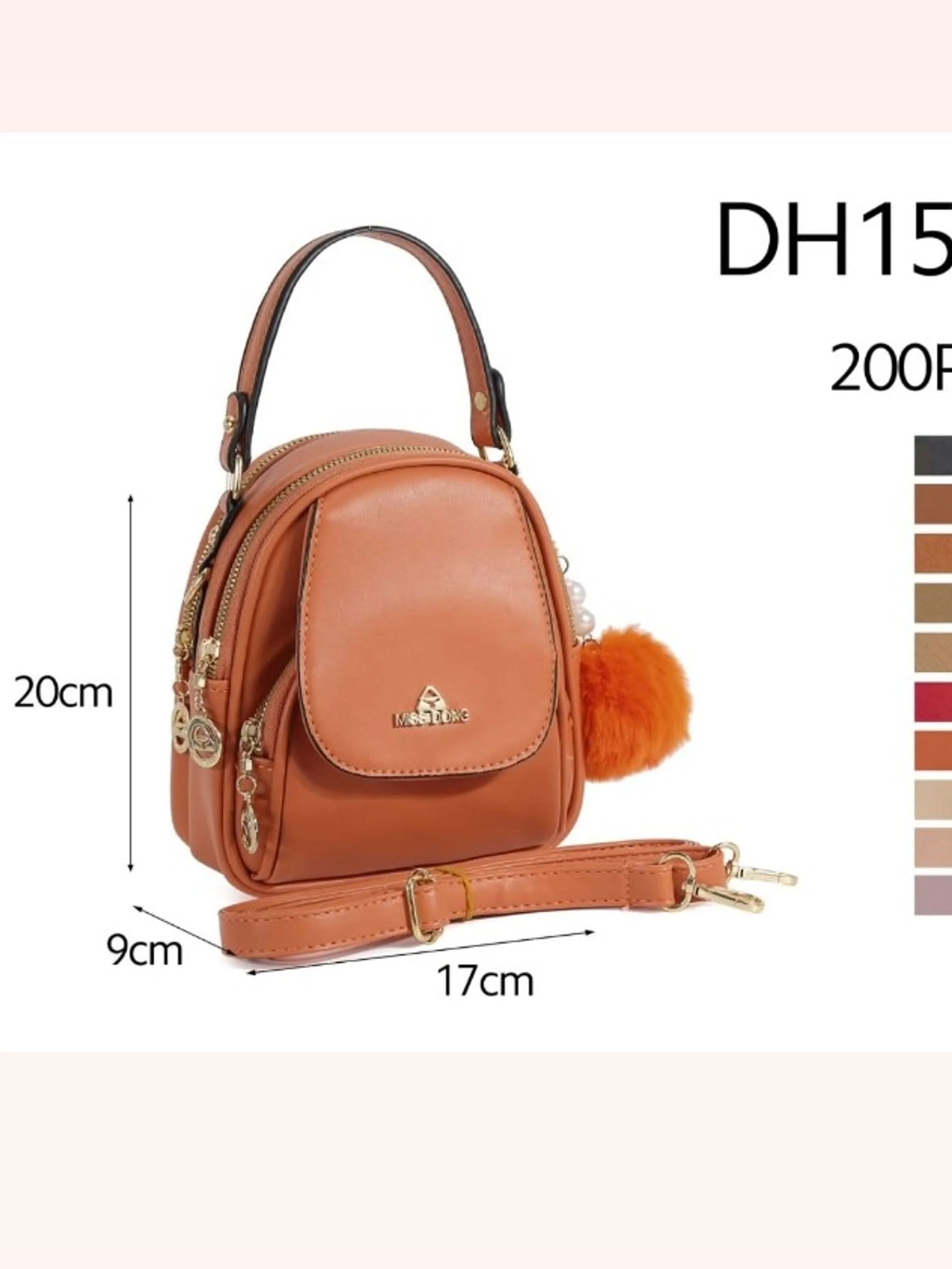 bolsa feminina vira mochila 157#