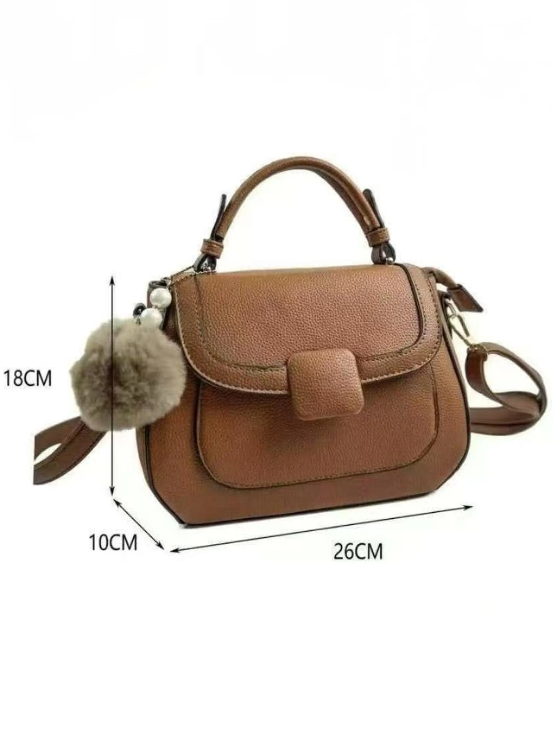 Bolsa tiracolo transversal feminina com chaveiro 323-A#