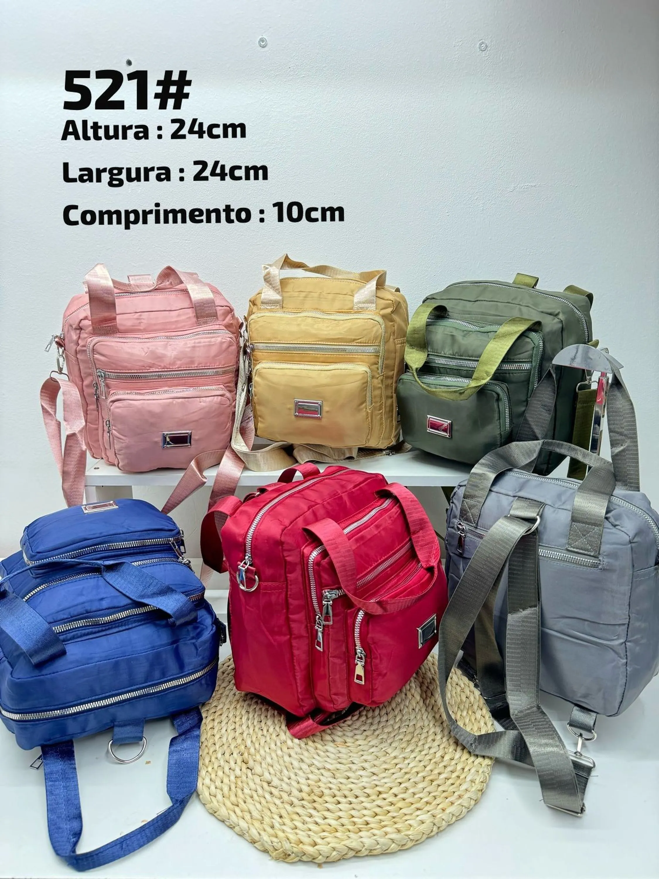 Bolsa que vira mochila alcas destacaveis 521#