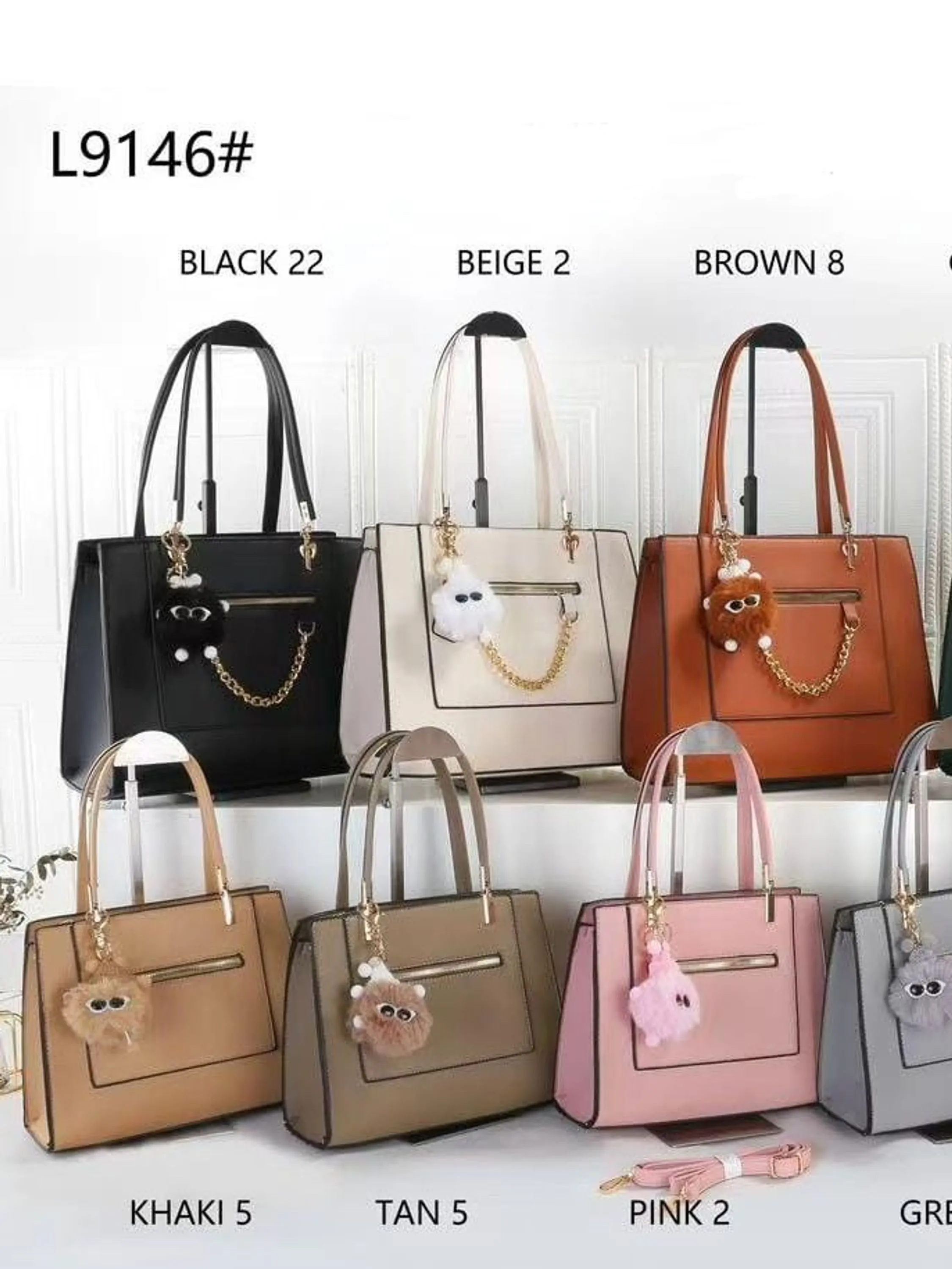 Kit 2 peça bolsas feminina grandes transversal 9146#