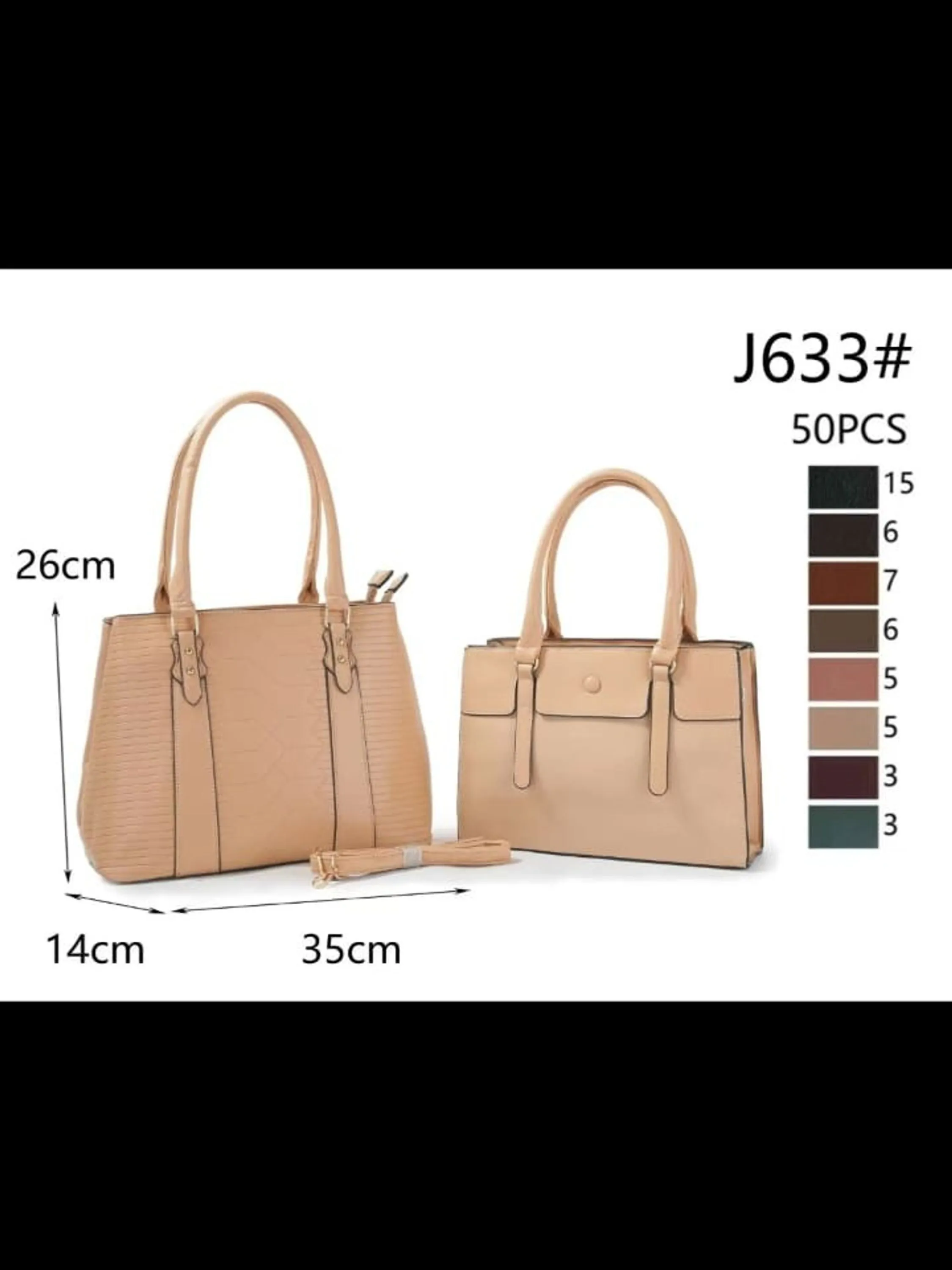 Kit,bolsa feminina J633#