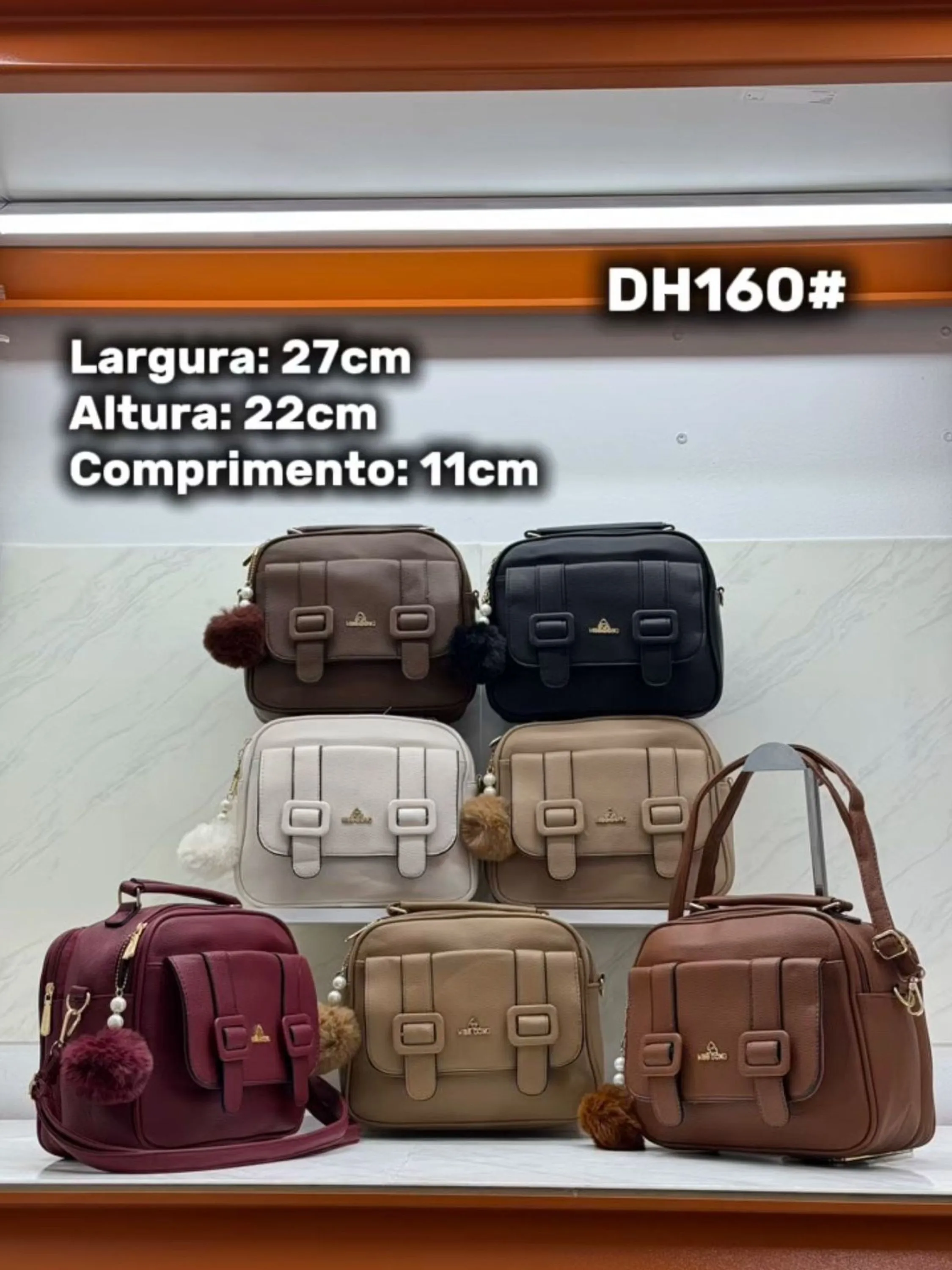 Bolsa feminina transversal casual tiracolo e Bau DH-160#