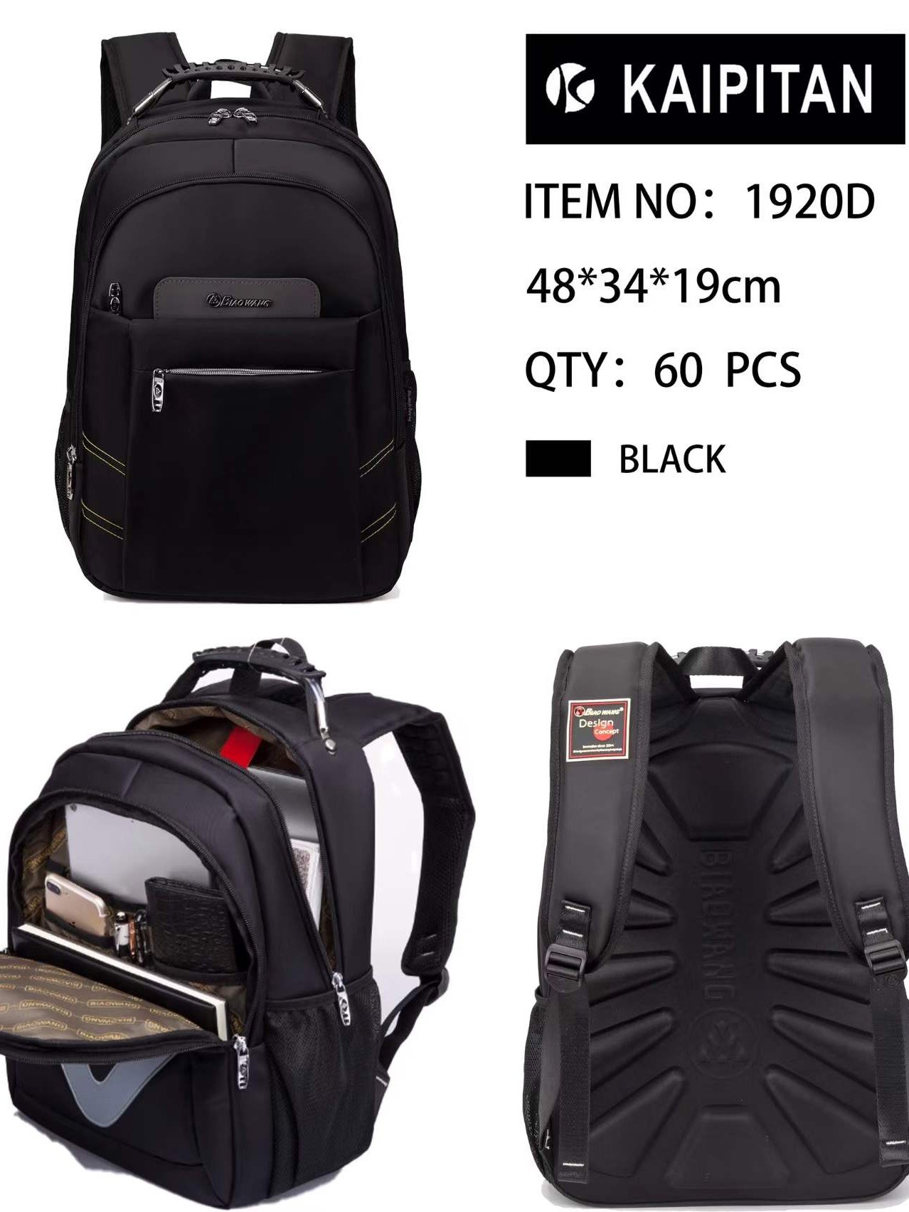 Mochila masculino feminino 1920D