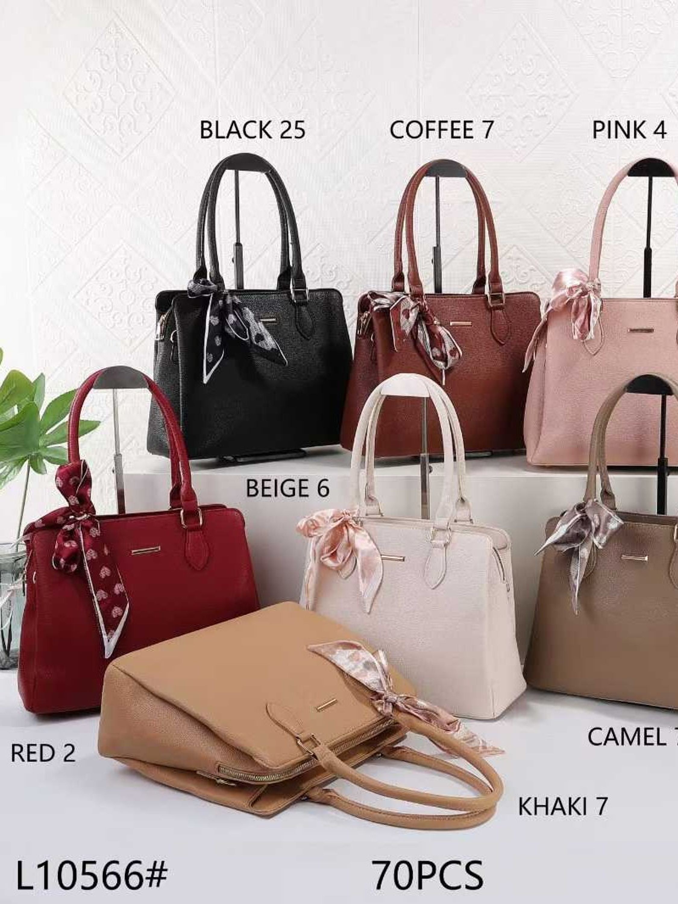 Bolsa feminina L10566# com lenço junto