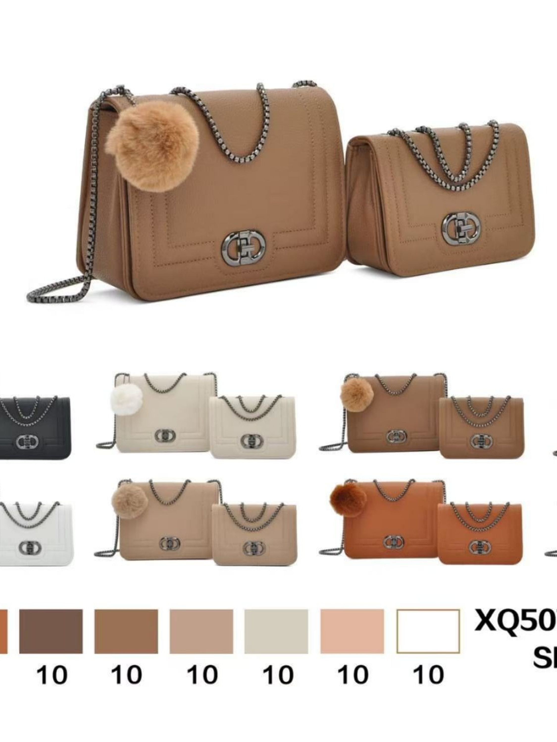 KIT 2 Bolsas feminina Média e pequena alça de corrente 5076#
