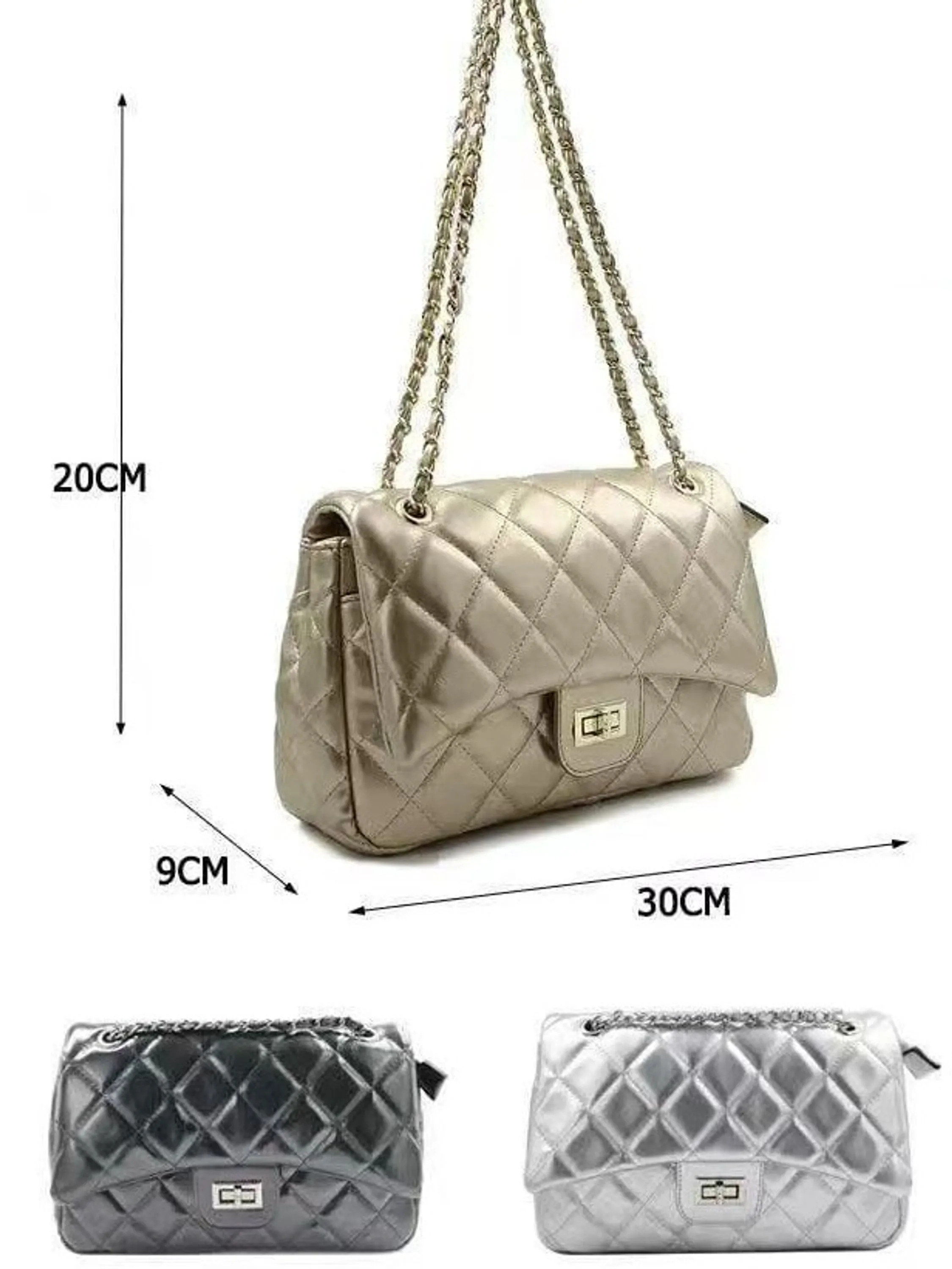 Bolsa feminina brilhante de ombro eventos e festas 01025#