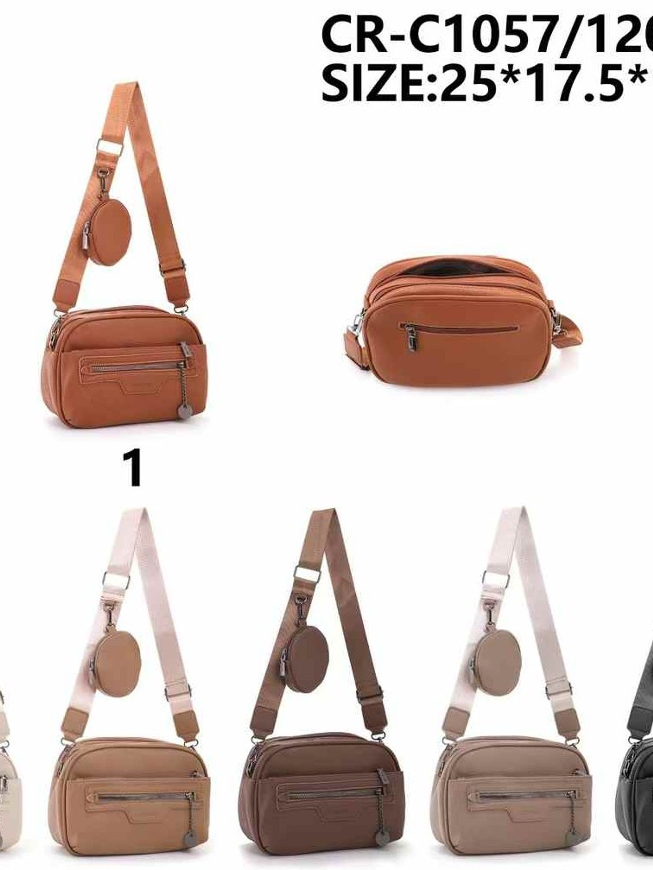 Bolsa Feminina transversal casual tradicional C1057#