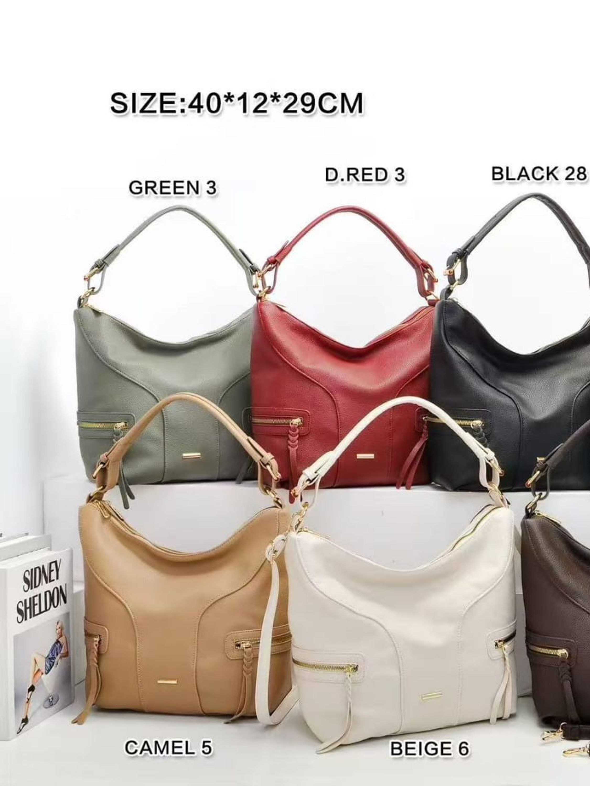 Bolsa feminina grande espaçosa Trabalho e Casual 10351