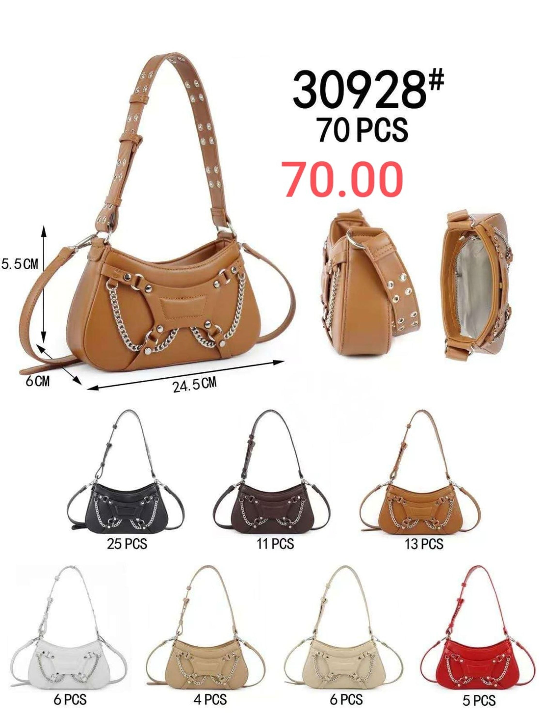 Bolsa feminina transversal e de ombro30928#