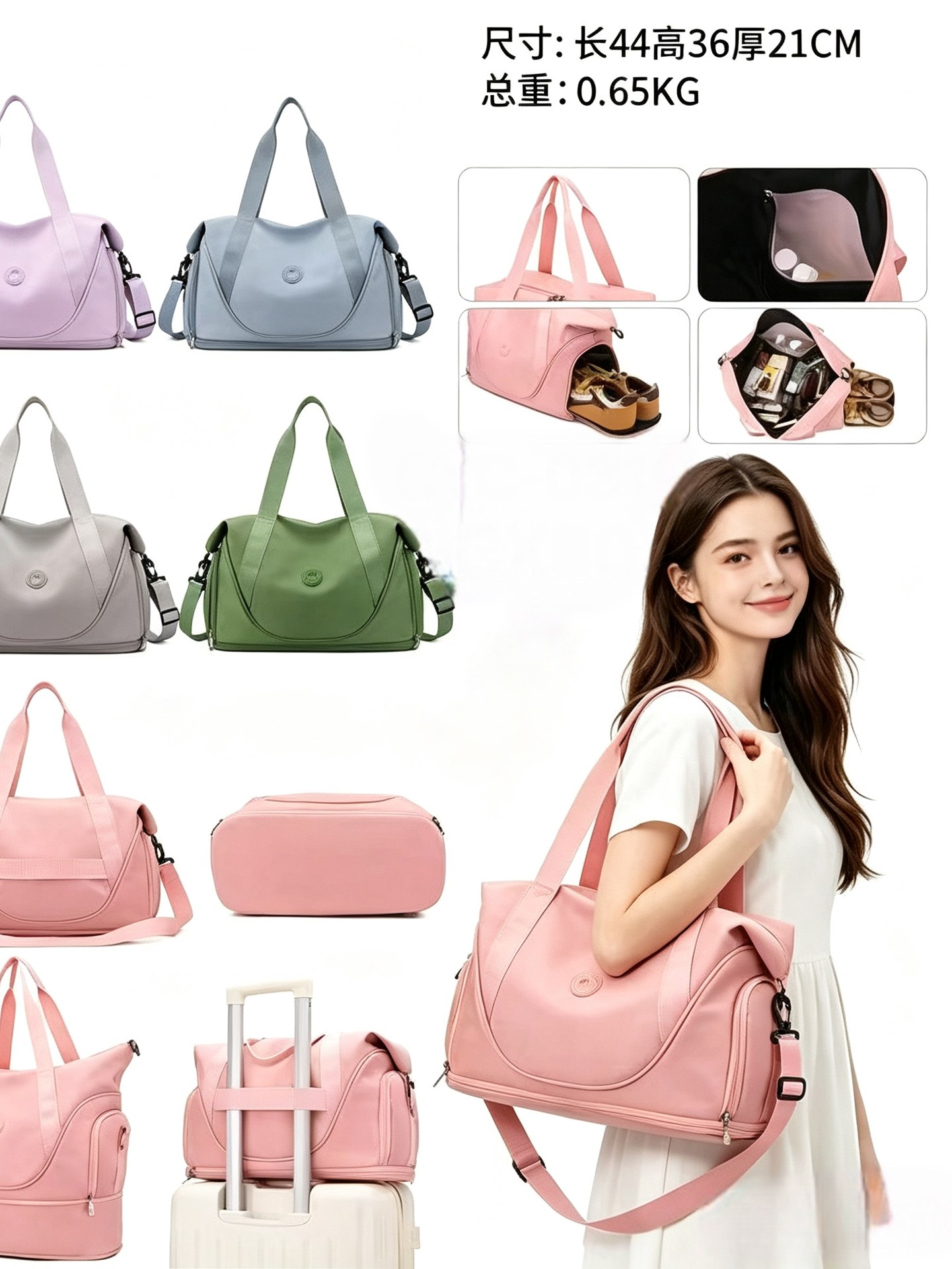Bolsa feminina viagem 0319