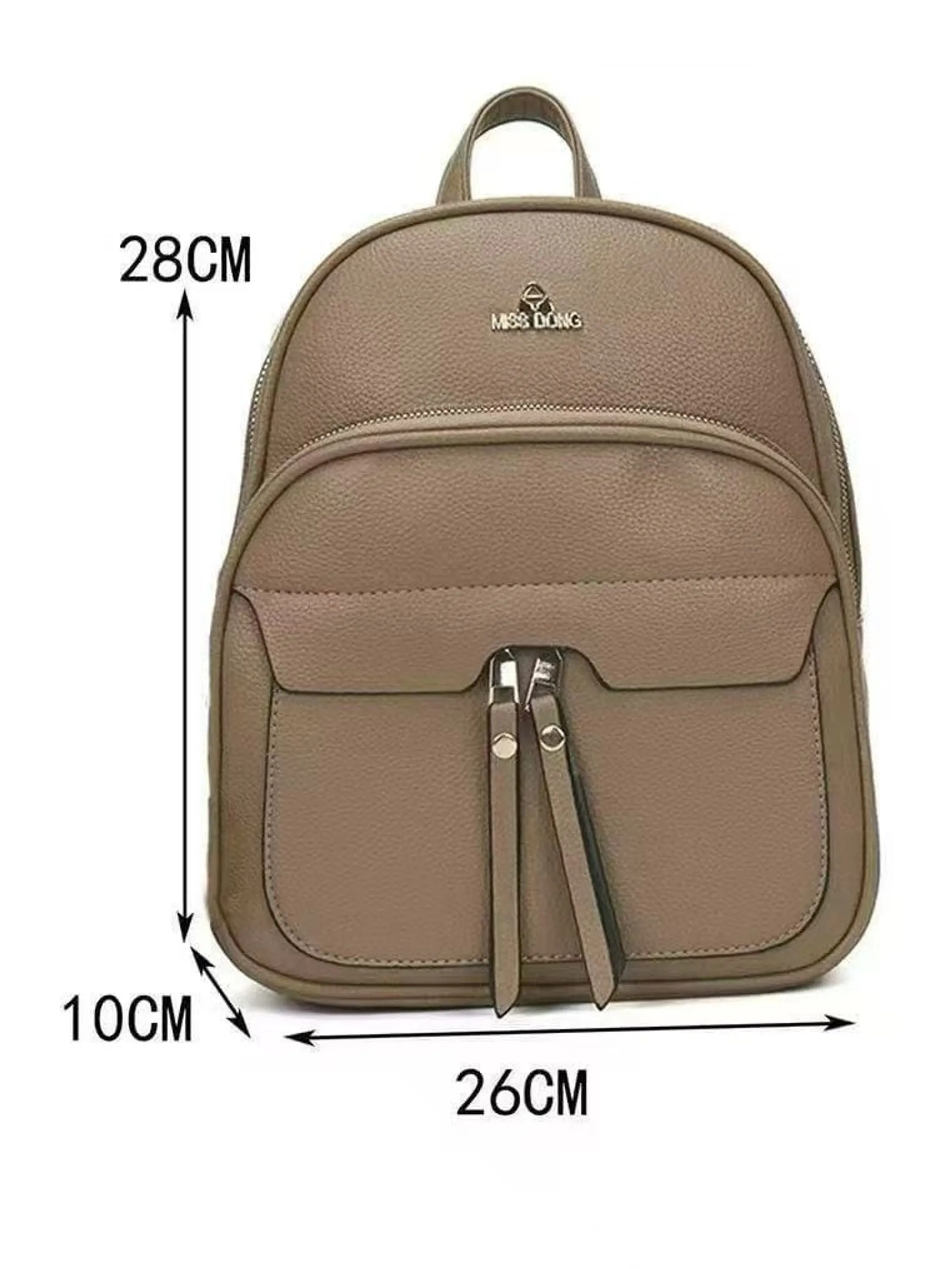 Mochila feminina de couro casual 1071#