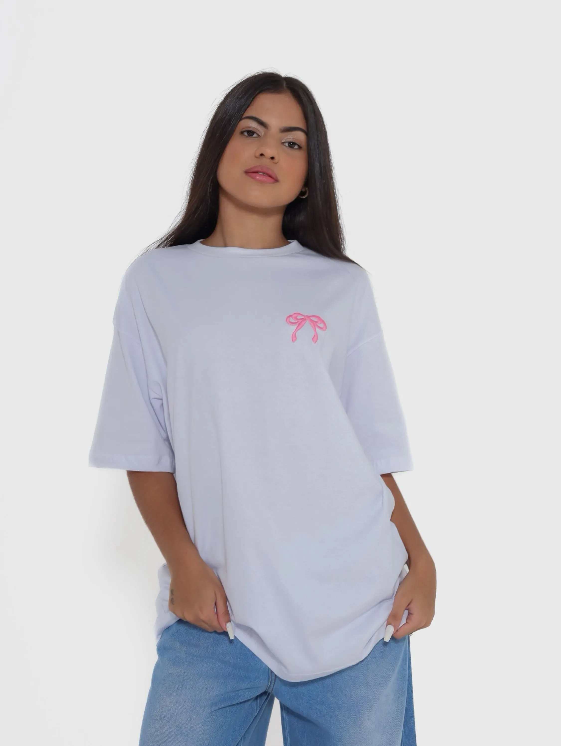 T-shirt Laço Rosa