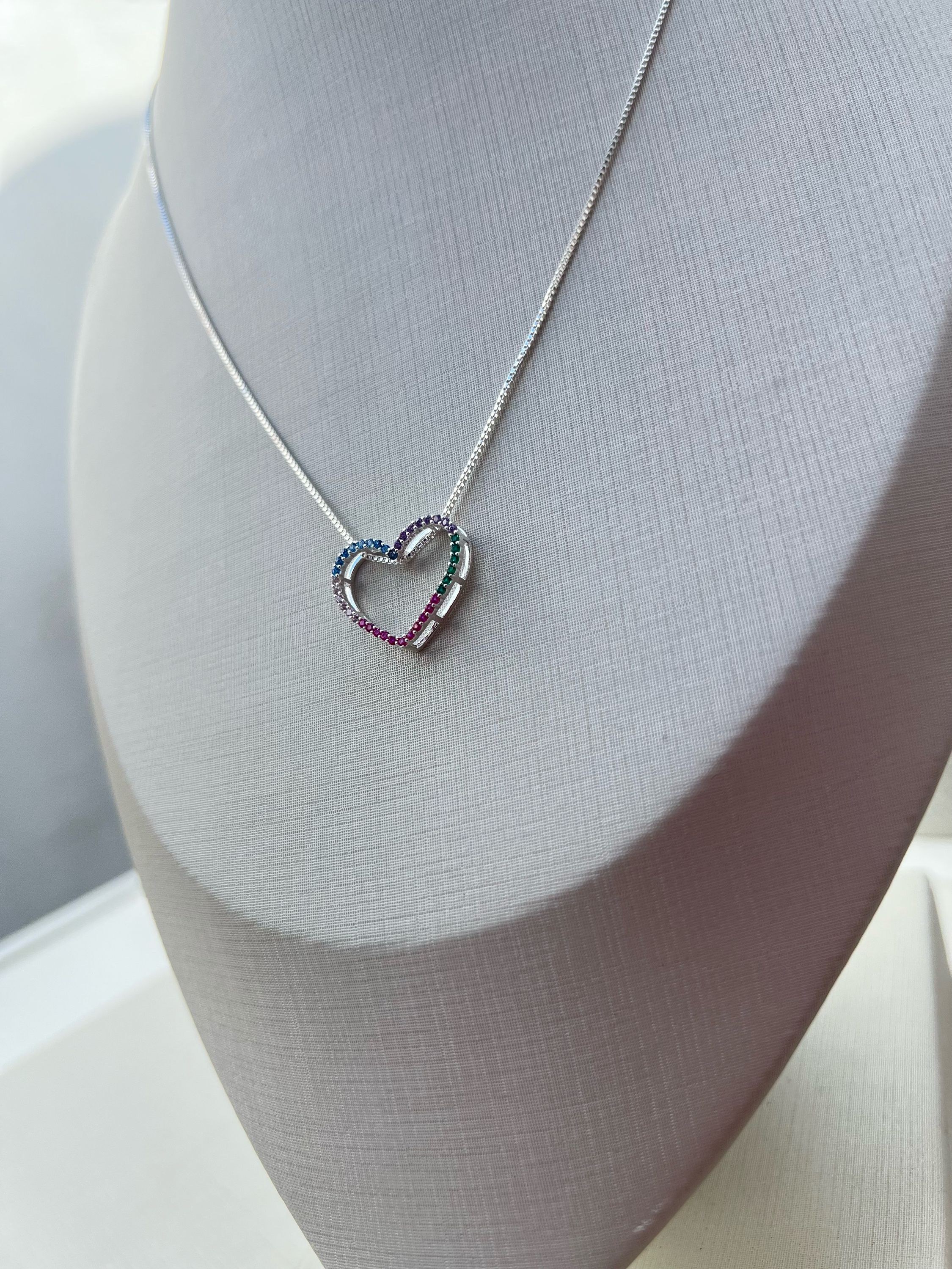 Colar pingente coração