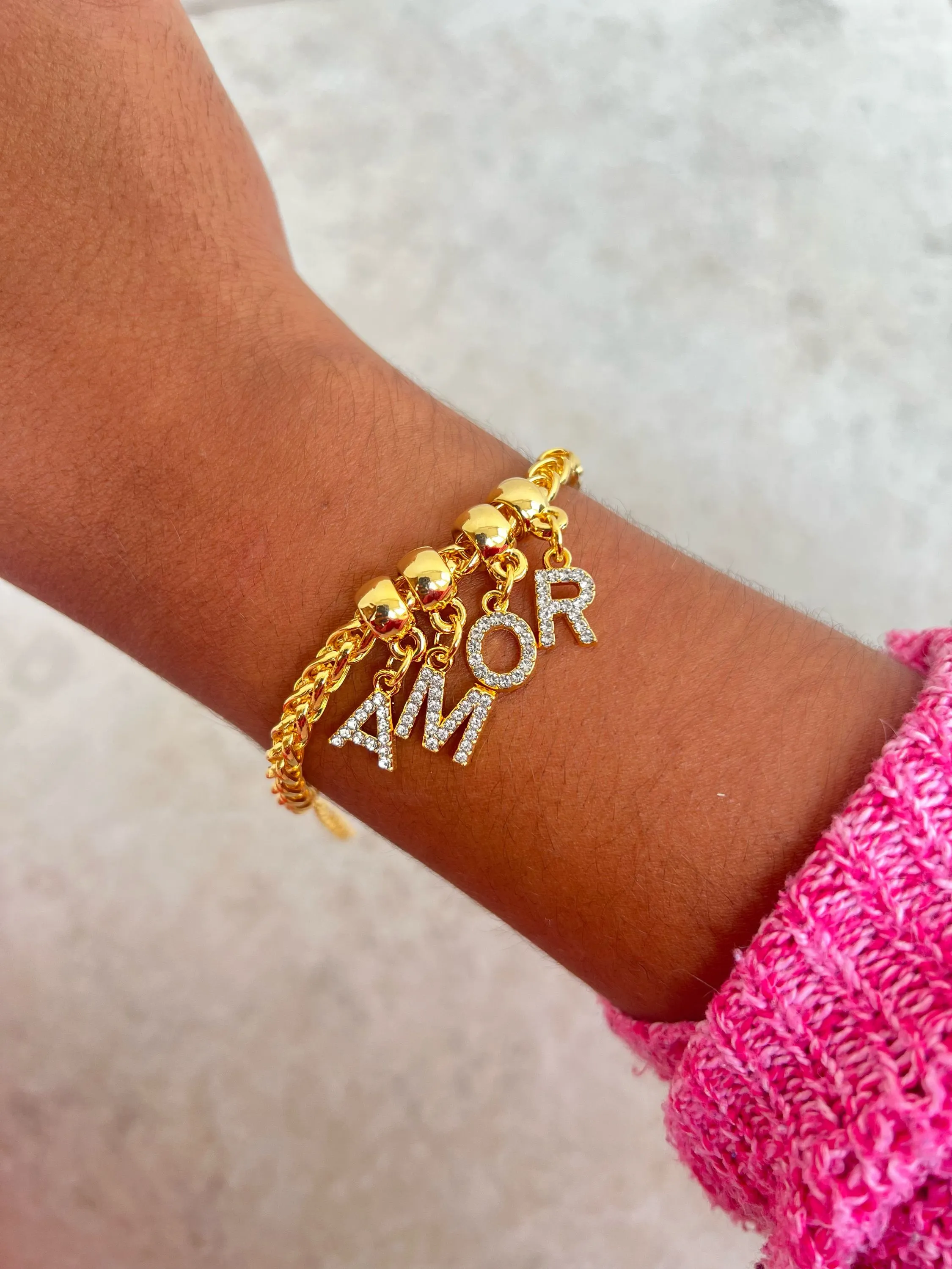 Pulseira pingente amor