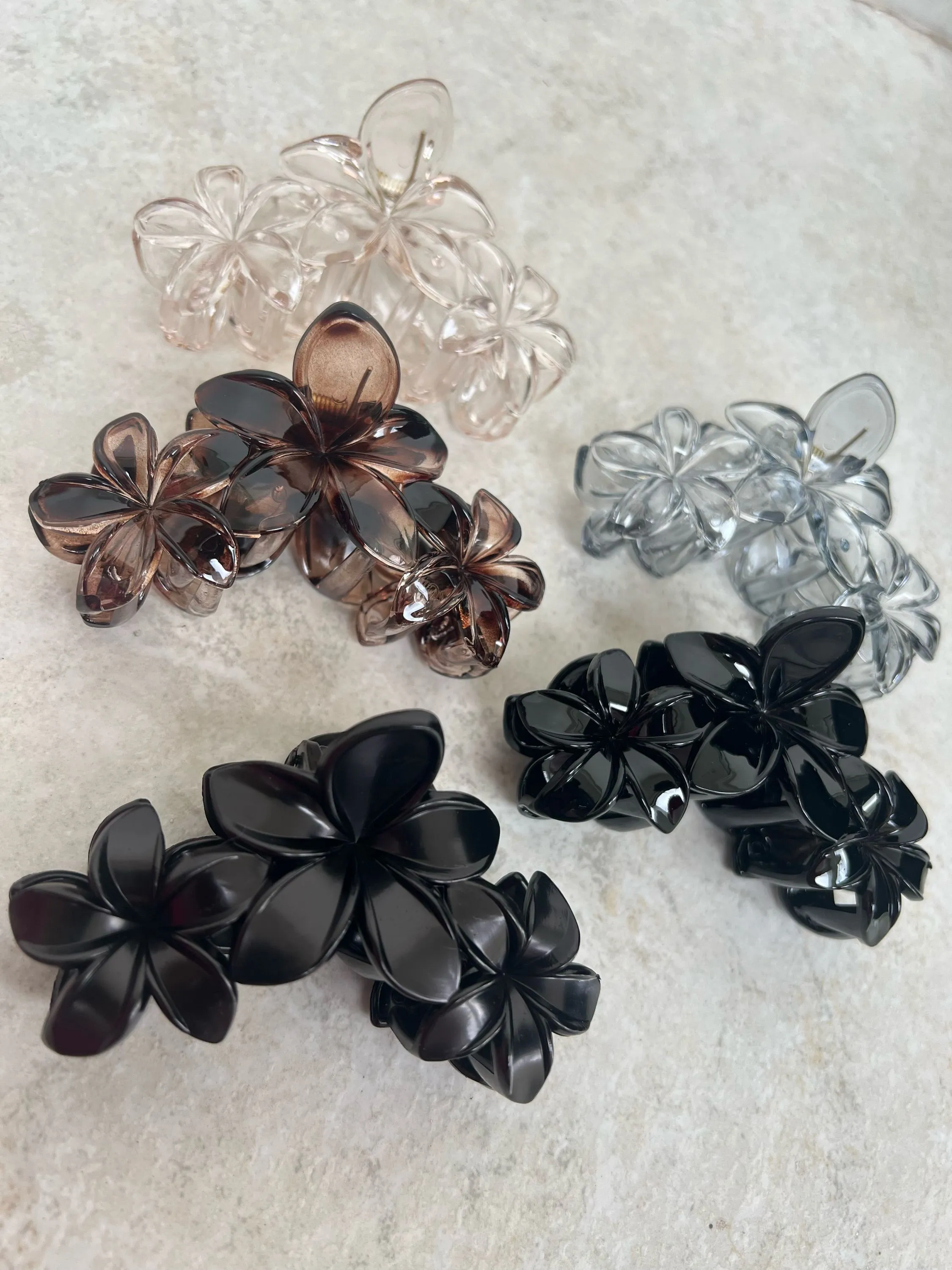 Prendedor para cabelo modelo flor