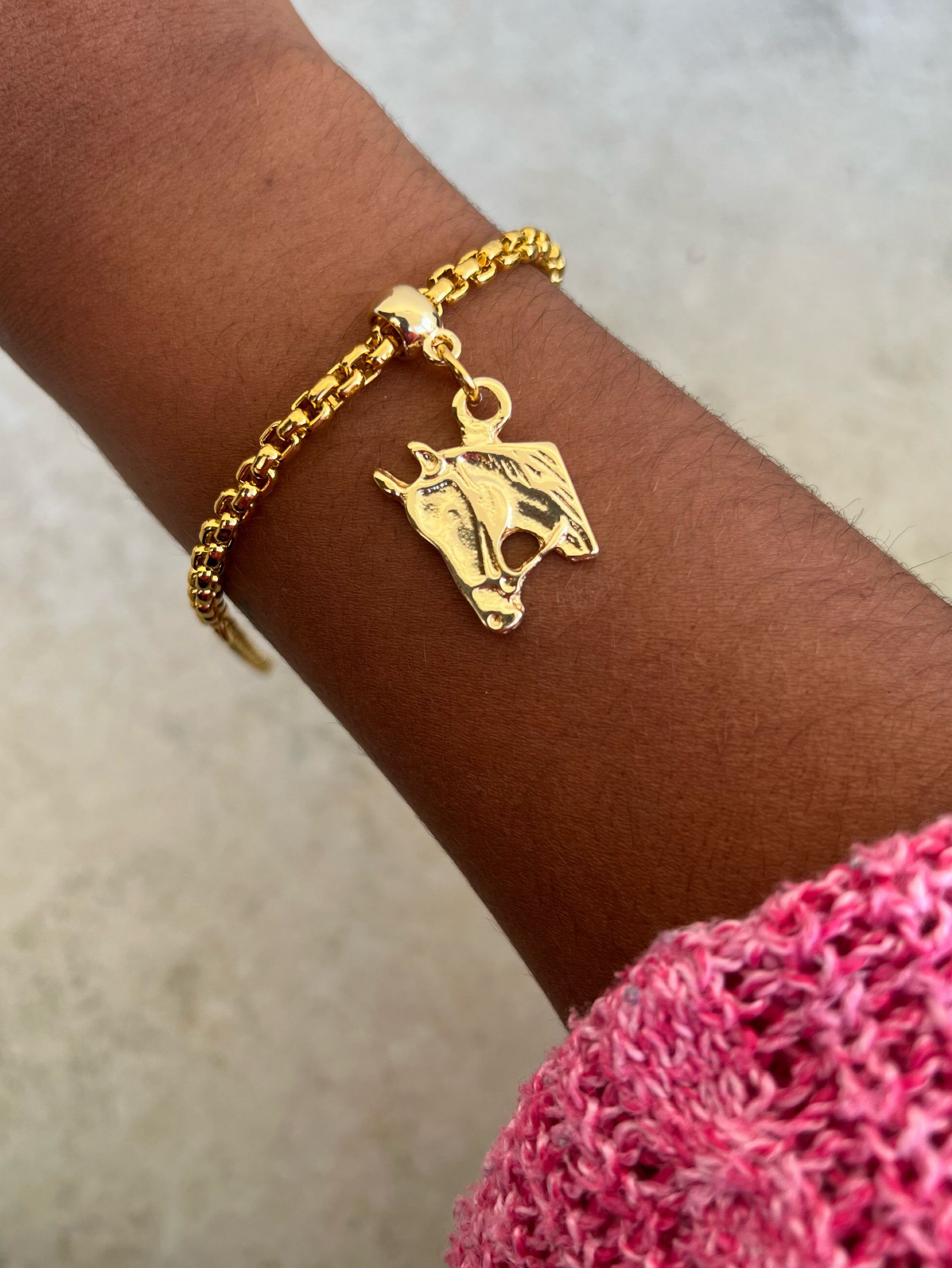 Pulseira pingente cavalo